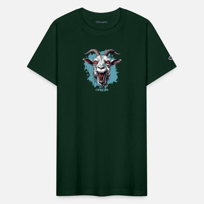 Halloween Zombie Capricorn Zodiac Sign