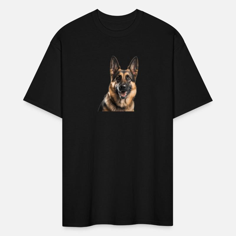 Happy Black And Tan Ger Shepherd Alsatian