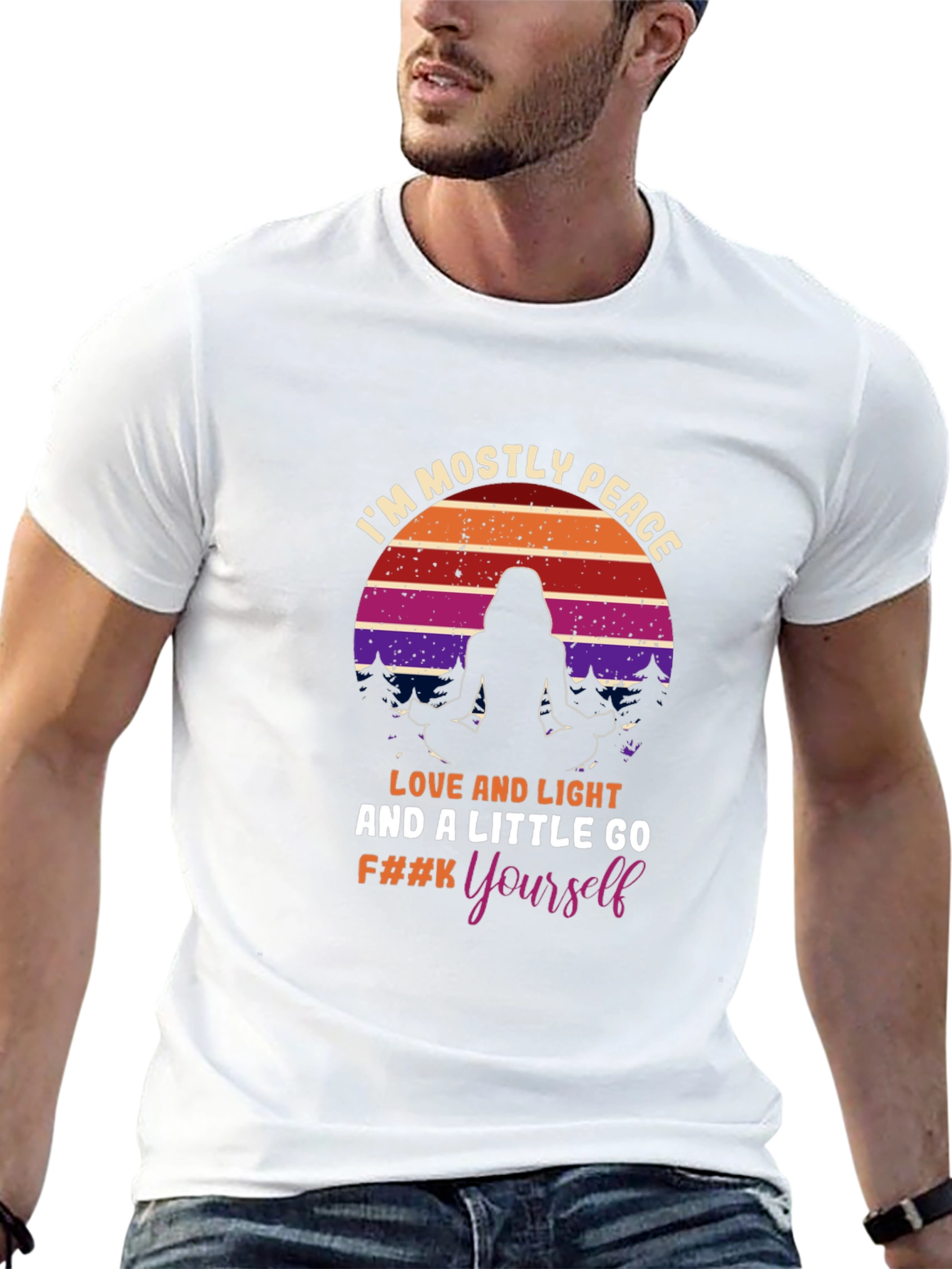 Peace Love Light Graphic T-Shirt