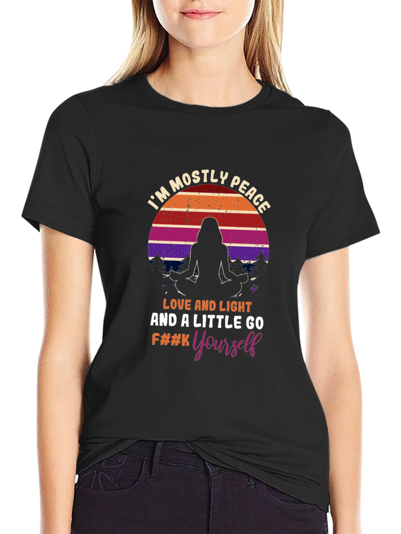 Peace Love Light Graphic T-Shirt