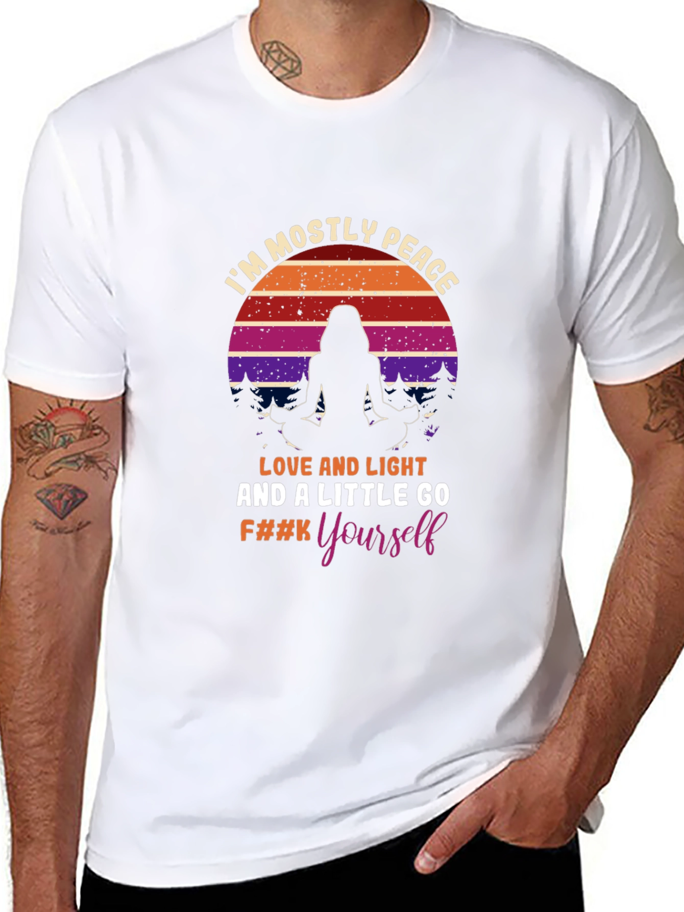 Peace Love Light Graphic T-Shirt