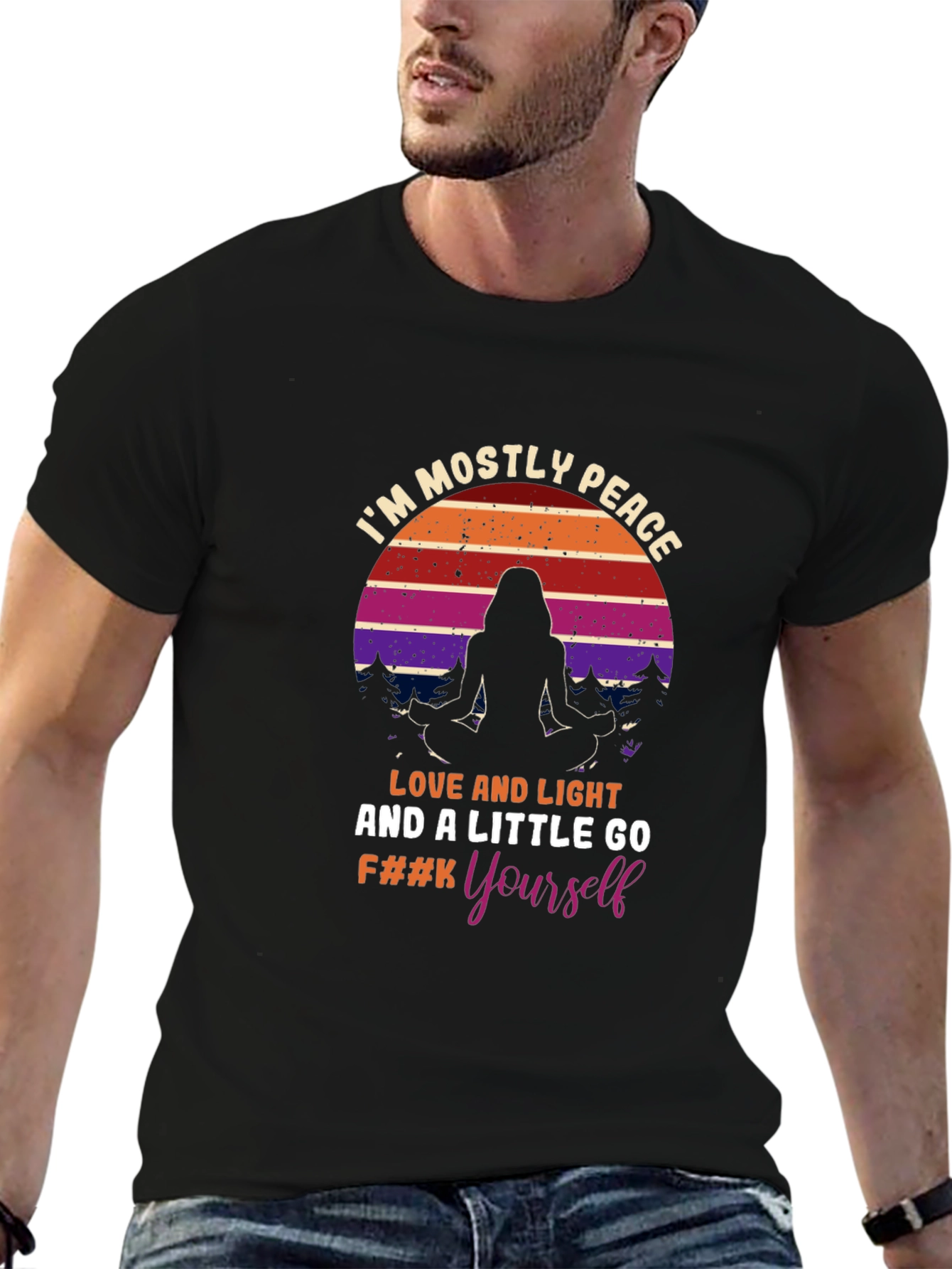 Peace Love Light Graphic T-Shirt
