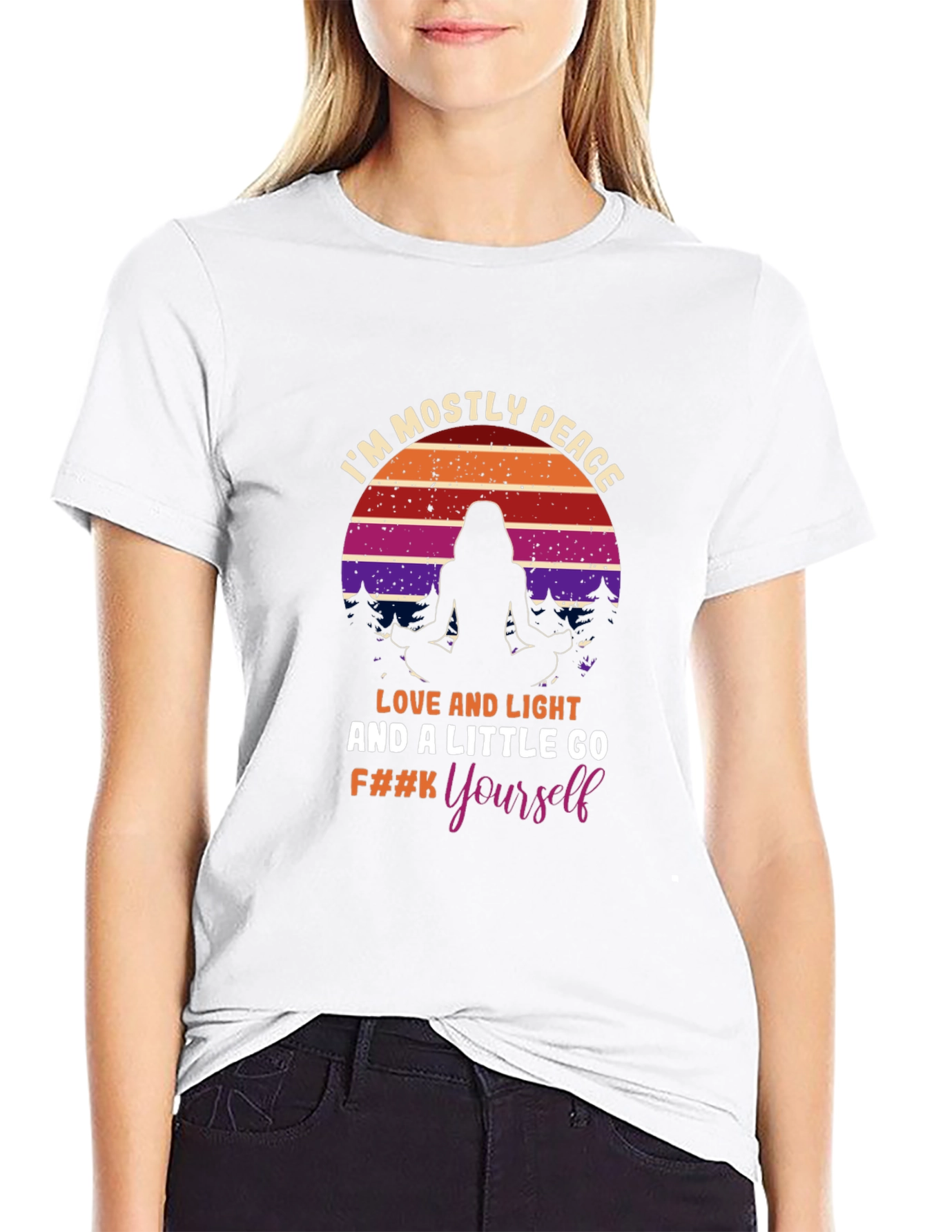 Peace Love Light Graphic T-Shirt