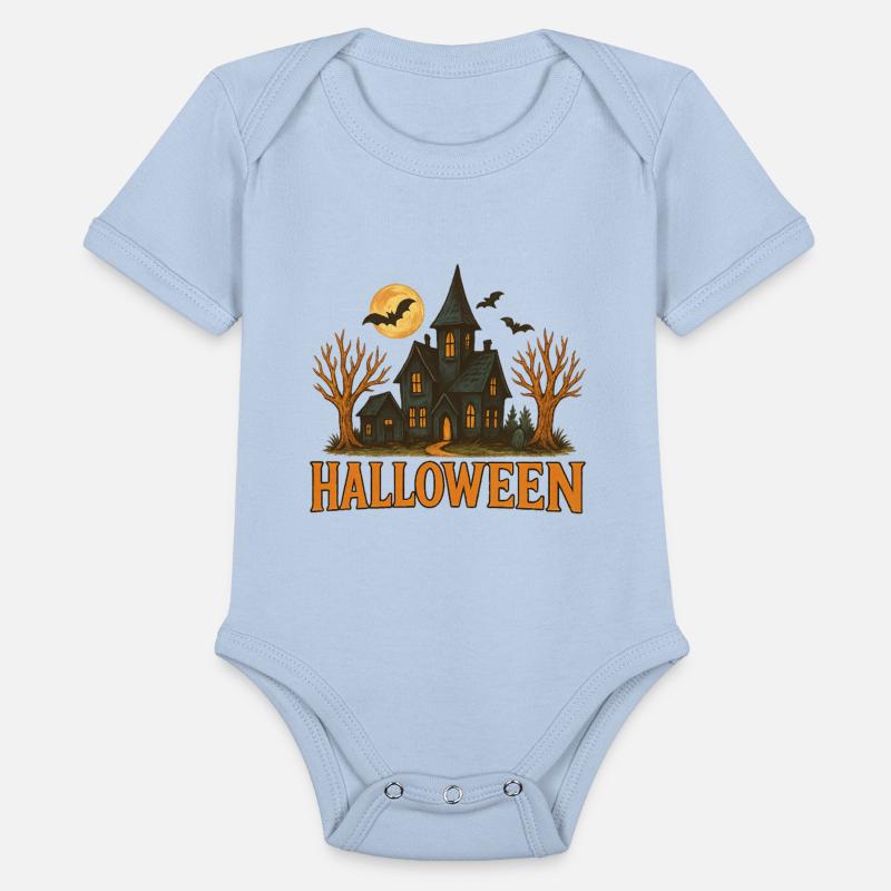 Haunted Mansion Halloween Illustration