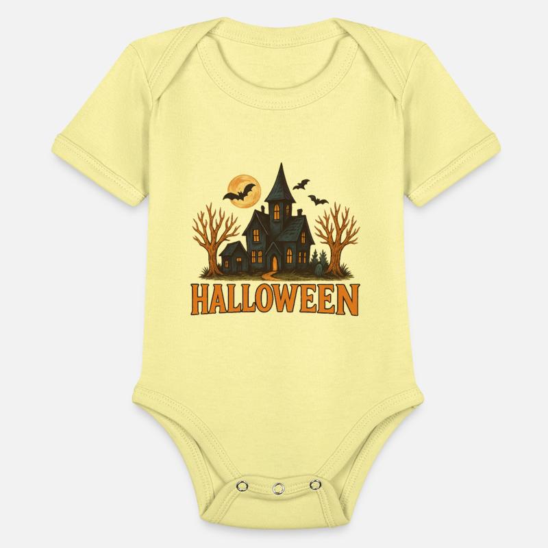Haunted Mansion Halloween Illustration