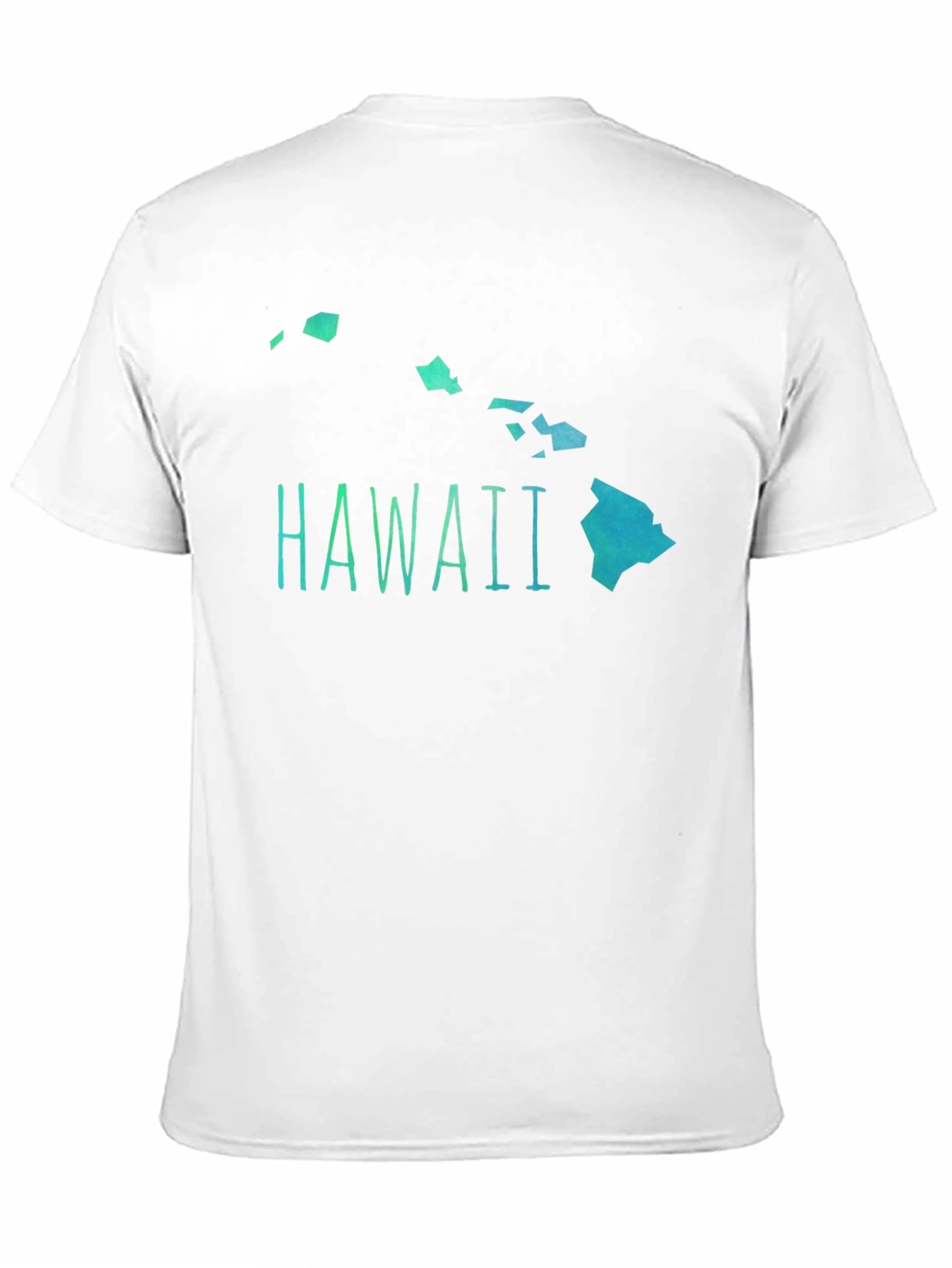 Hawaii Islands Graphic Mens Black T-Shirt