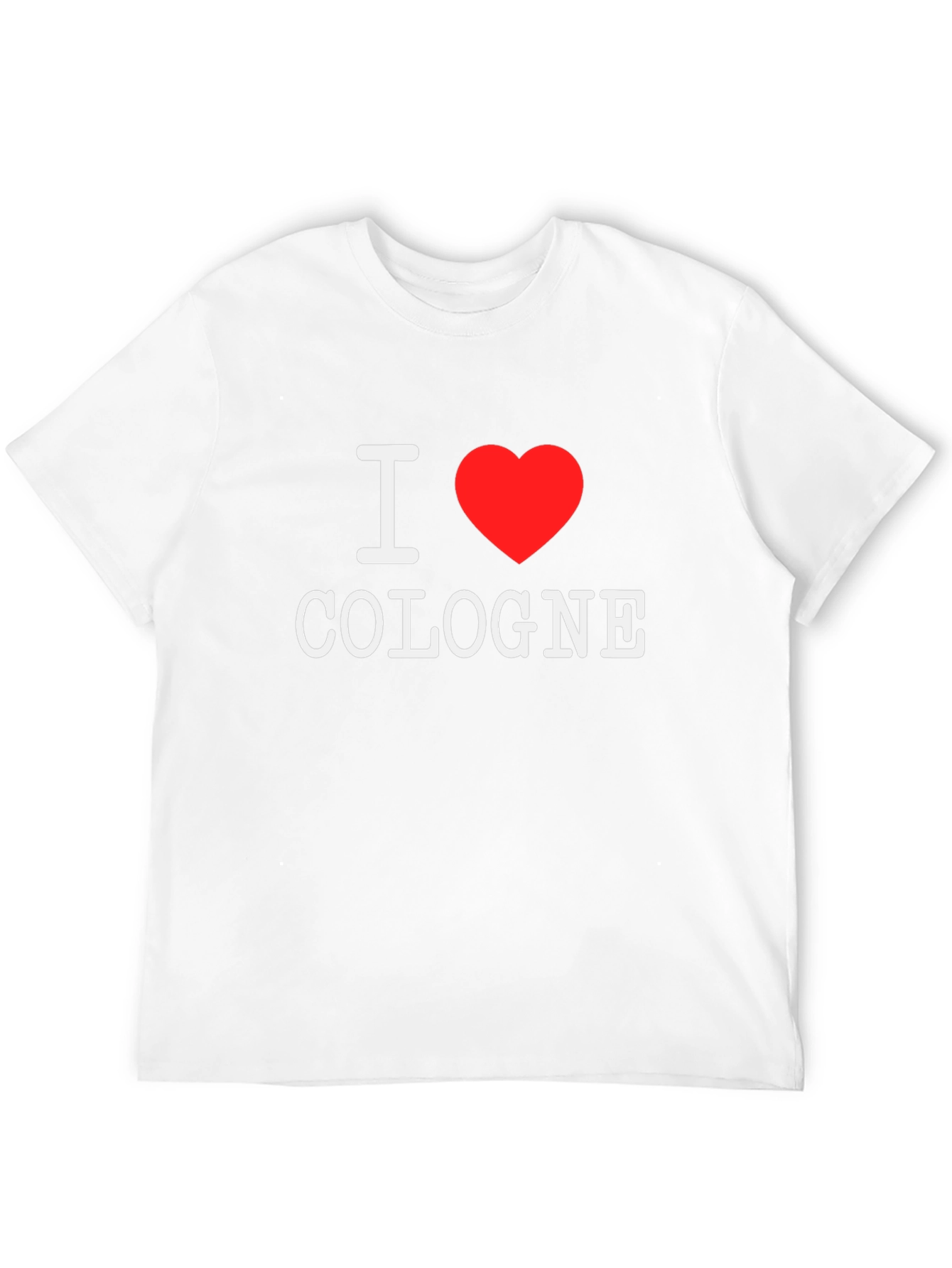 I Heart Cologne T-Shirt - Stylish Black Tee
