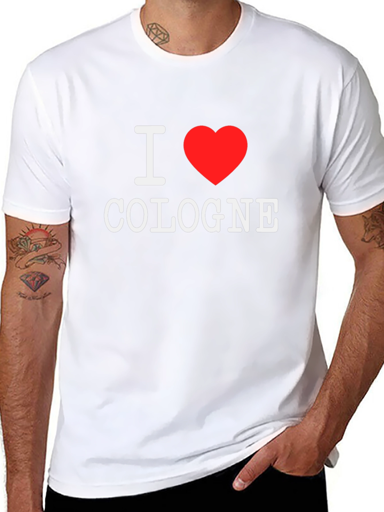 I Heart Cologne T-Shirt - Stylish Black Tee