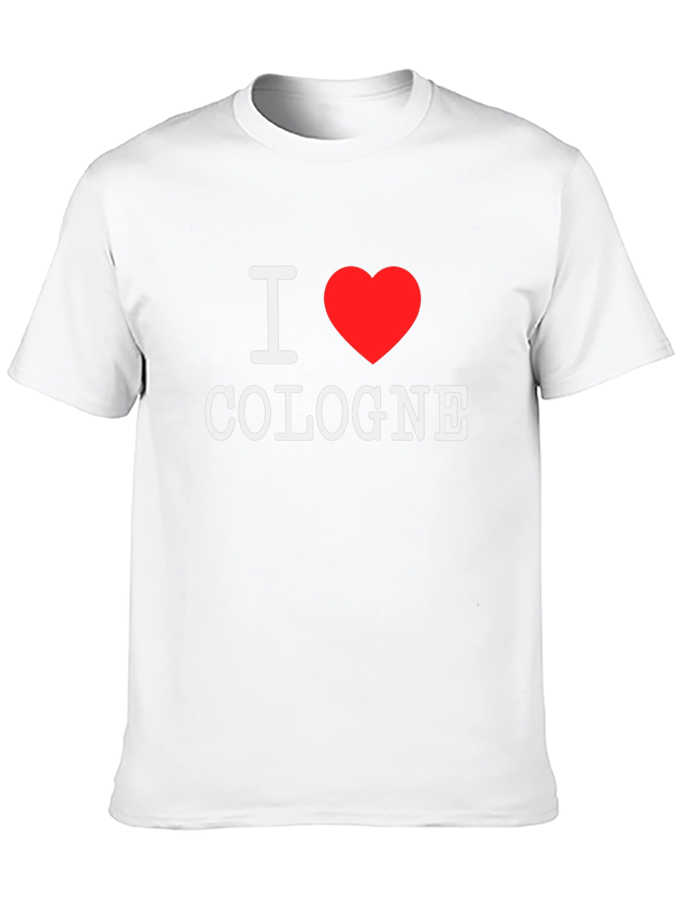 I Heart Cologne T-Shirt - Stylish Black Tee