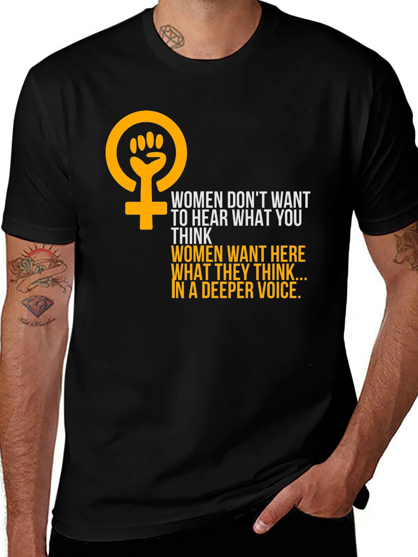 Feminist Empowerment Graphic Tee - Hear Womens Voices
