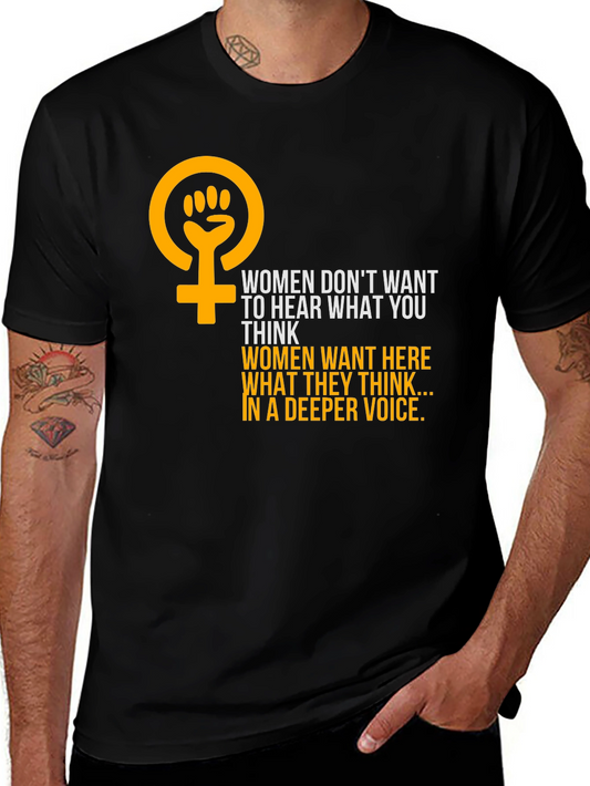 Feminist Empowerment Graphic Tee - Hear Womens Voices