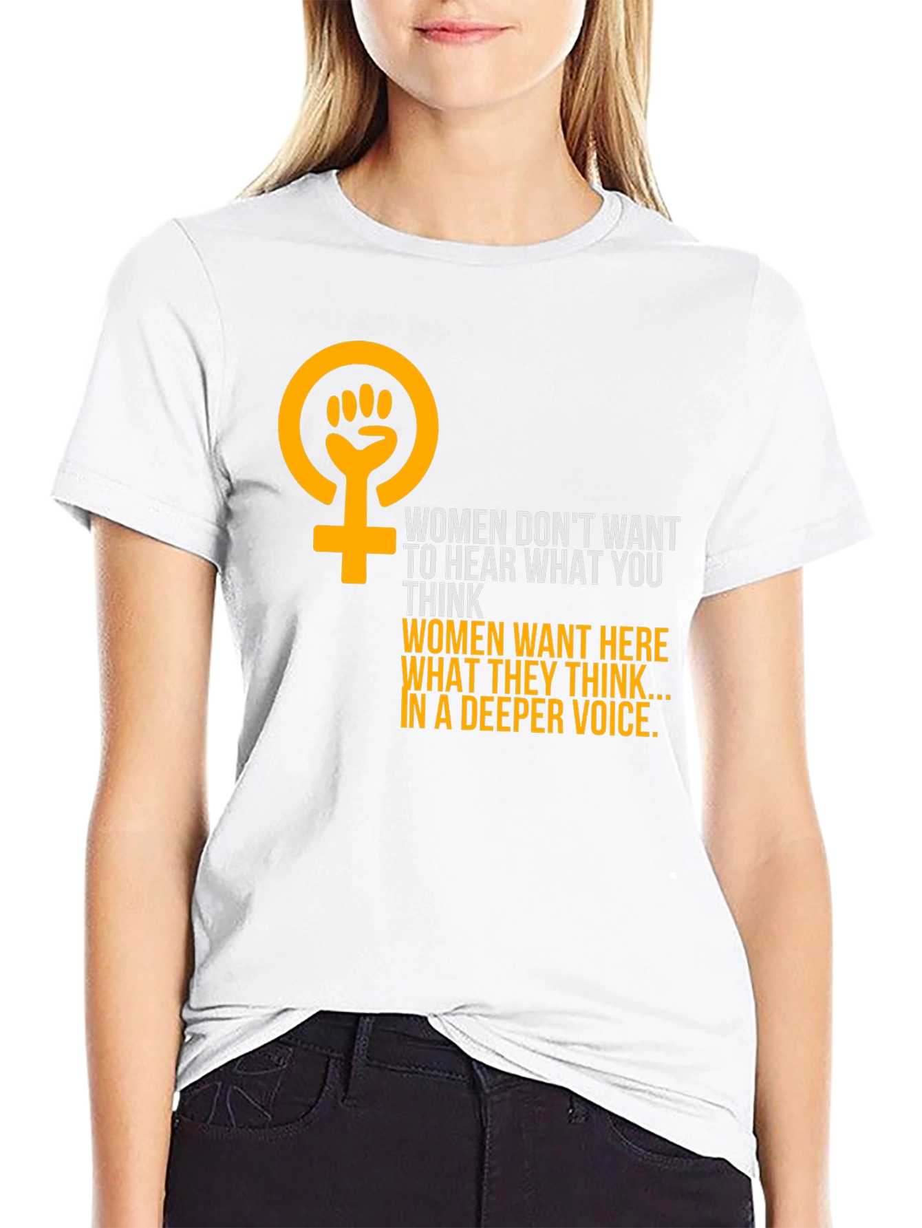 Feminist Empowerment Graphic Tee - Hear Womens Voices