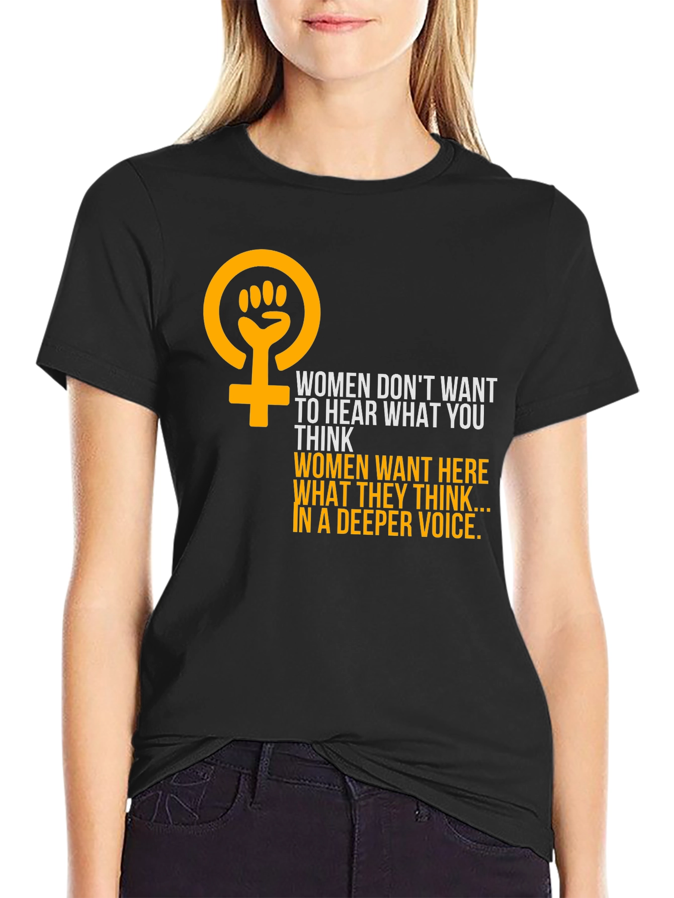 Feminist Empowerment Graphic Tee - Hear Womens Voices