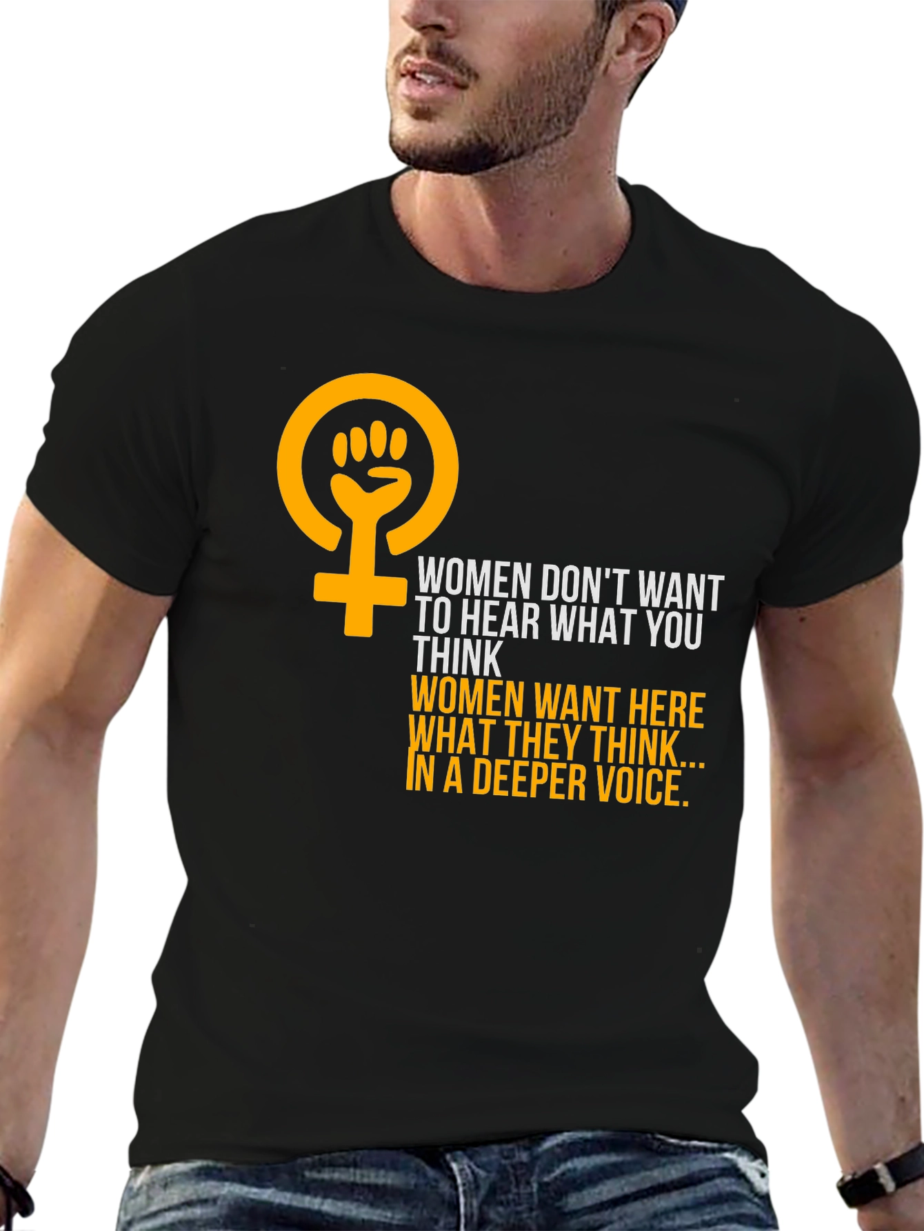 Feminist Empowerment Graphic Tee - Hear Womens Voices