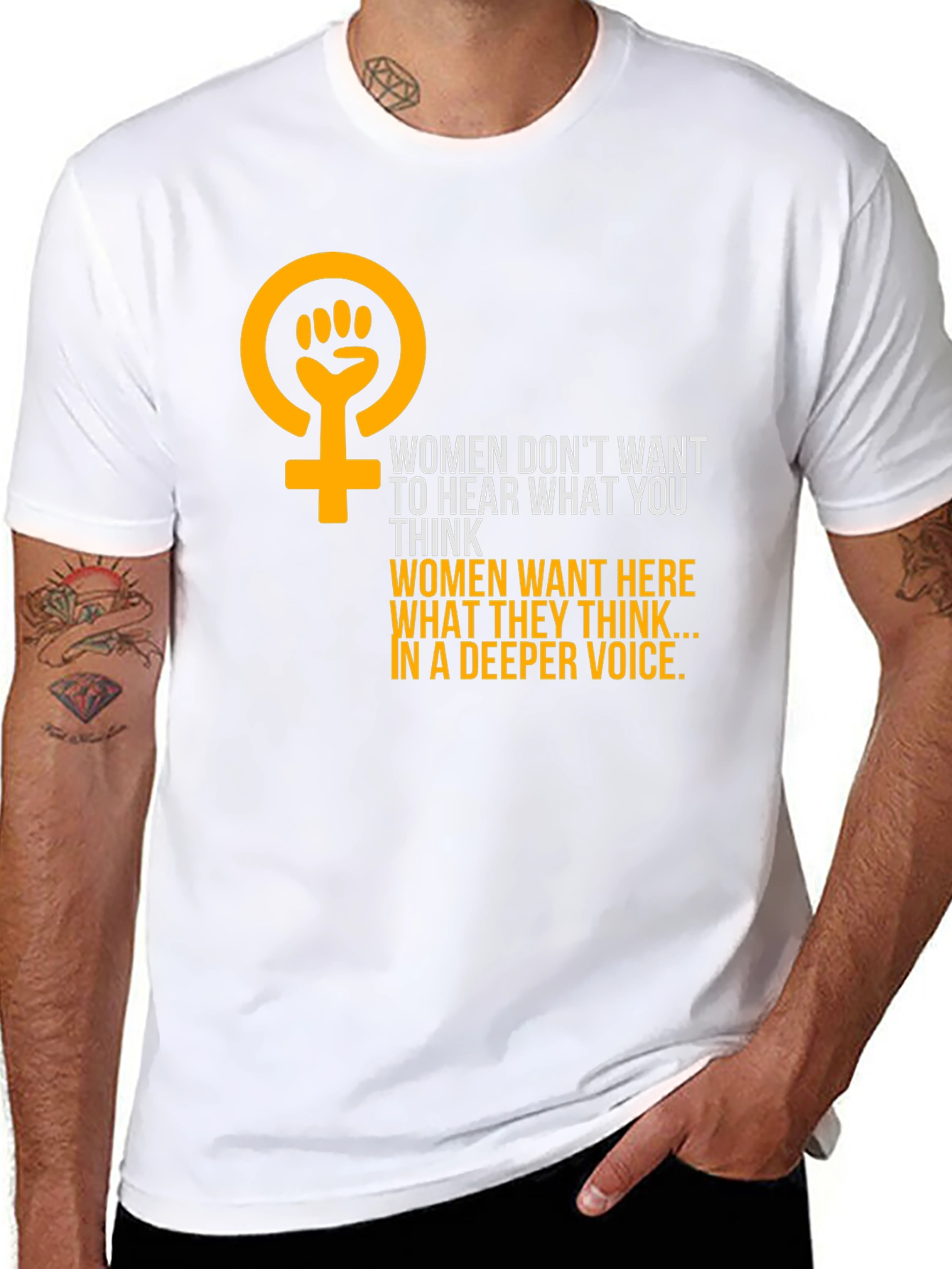 Feminist Empowerment Graphic Tee - Hear Womens Voices