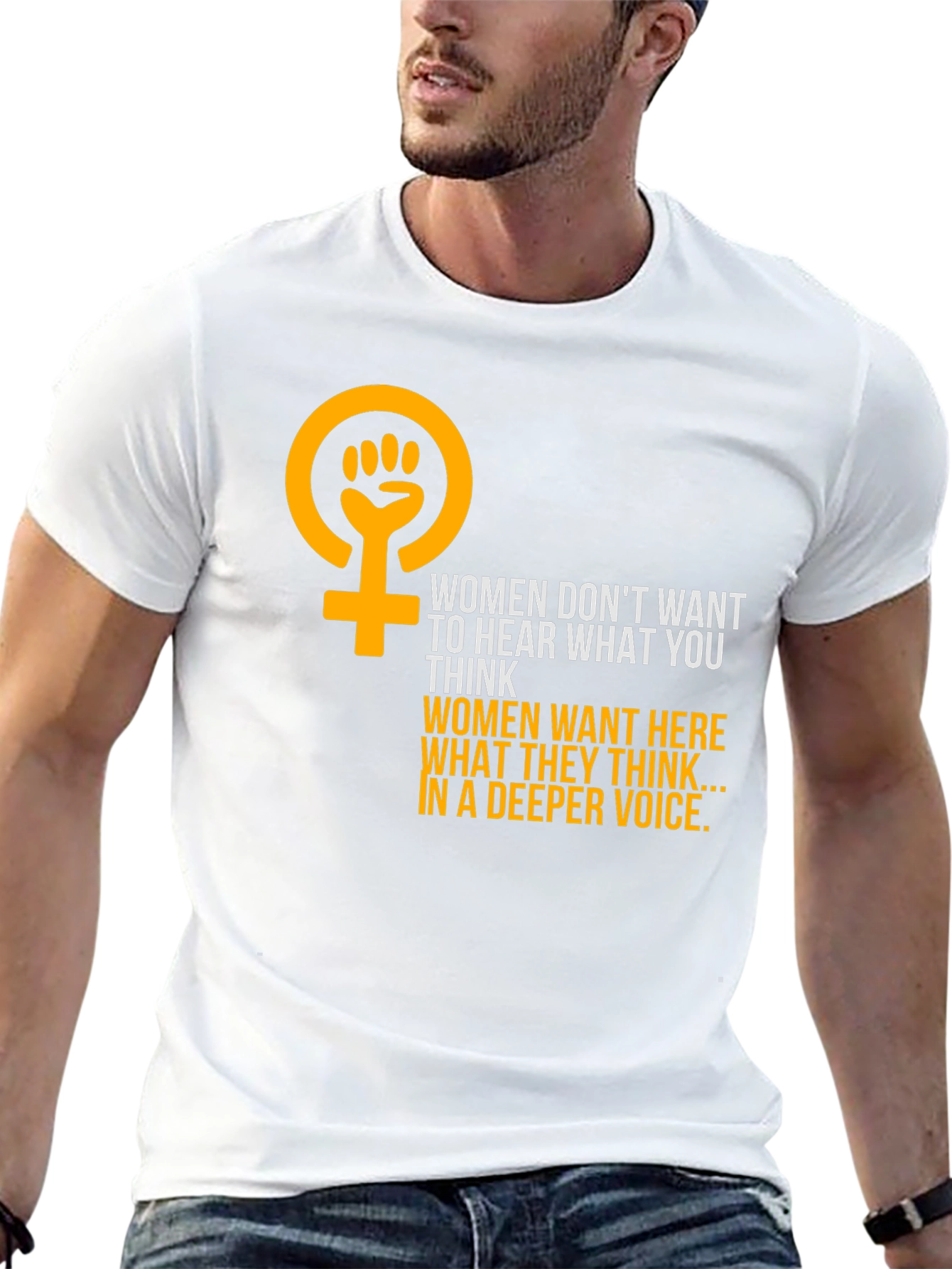 Feminist Empowerment Graphic Tee - Hear Womens Voices