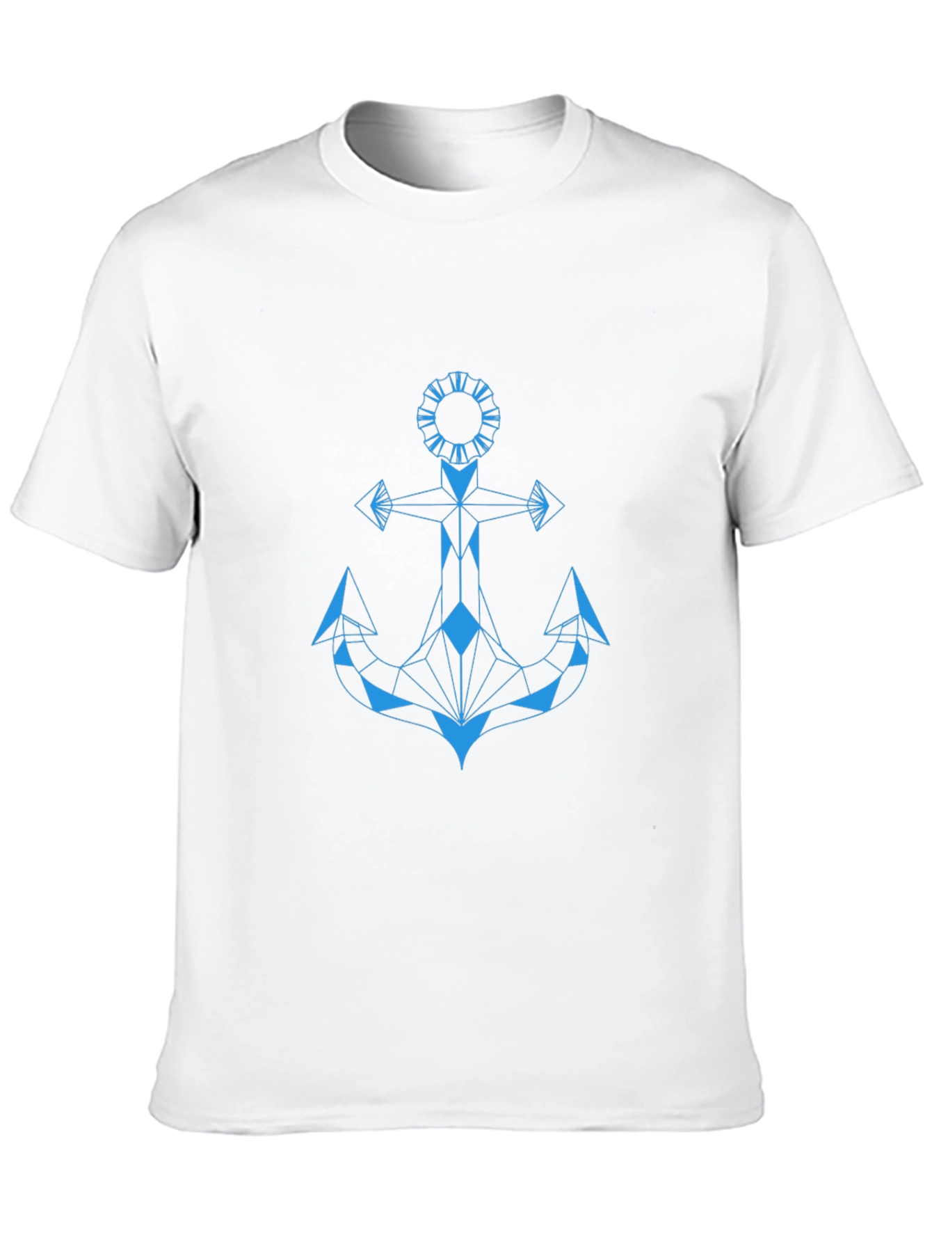 Geometric Anchor Graphic Tee - Sleek Modern Design