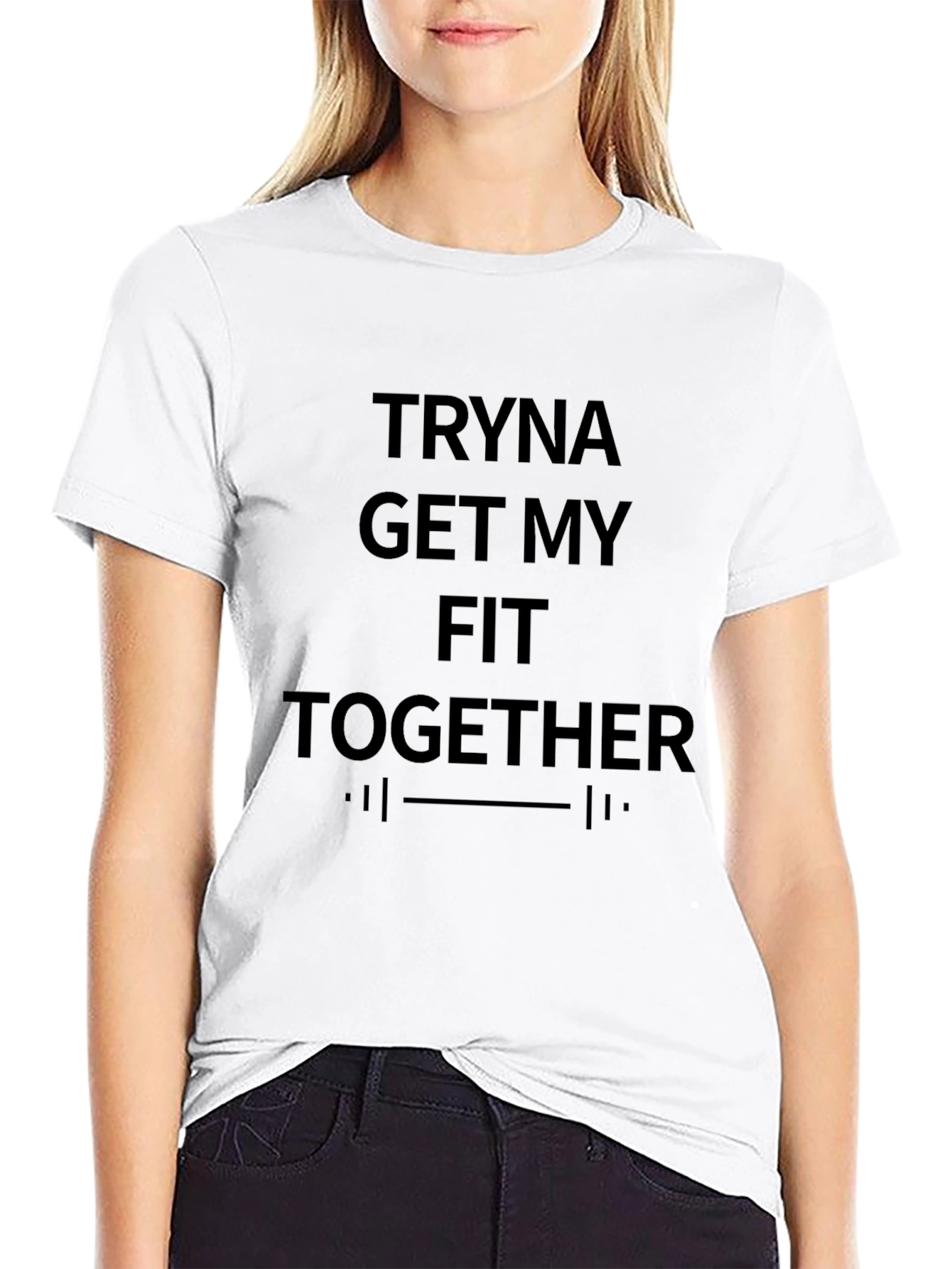 Fit Together Black T-Shirt