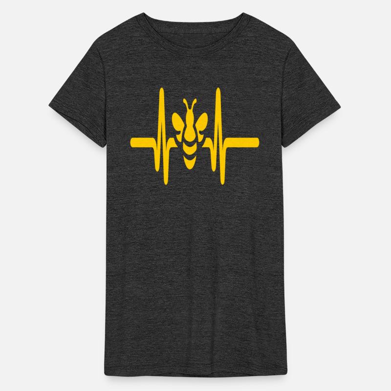 Heartbeat Bumblebee: Yellow Bee Silhouette