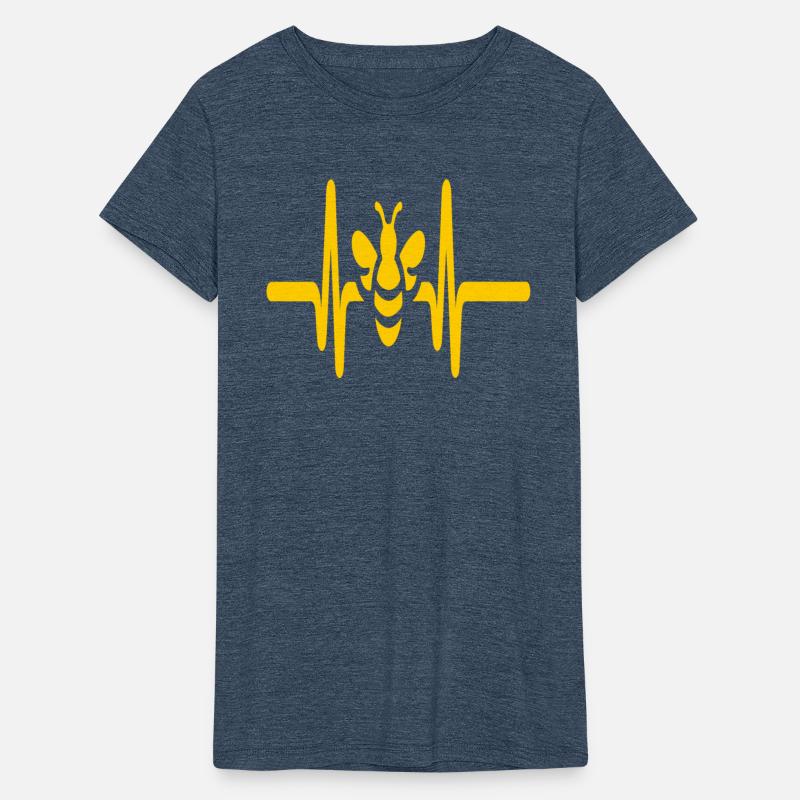 Heartbeat Bumblebee: Yellow Bee Silhouette