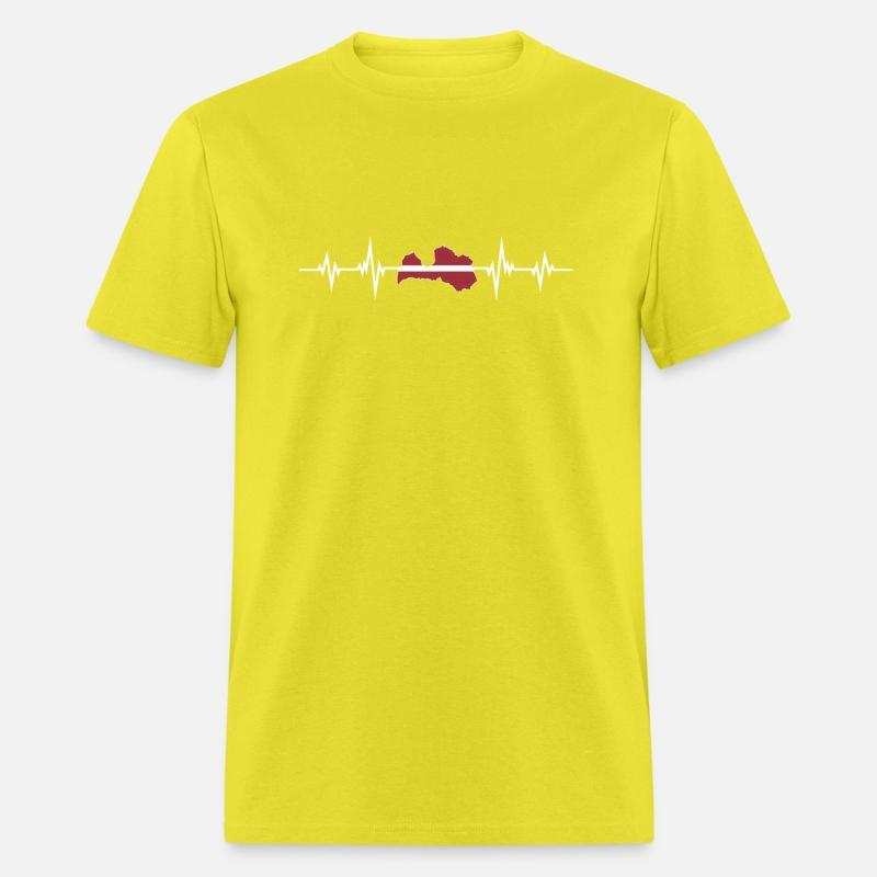 Heartbeat Latvian Flag Latvia