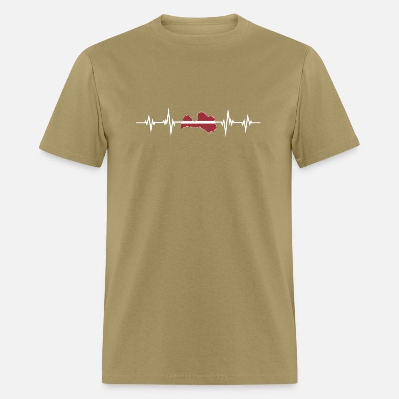 Heartbeat Latvian Flag Latvia