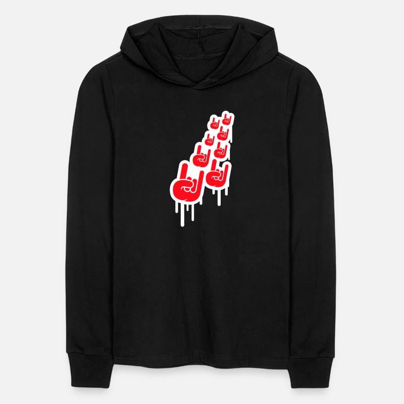 Heavy metal graffiti drop horn finger hand gesture