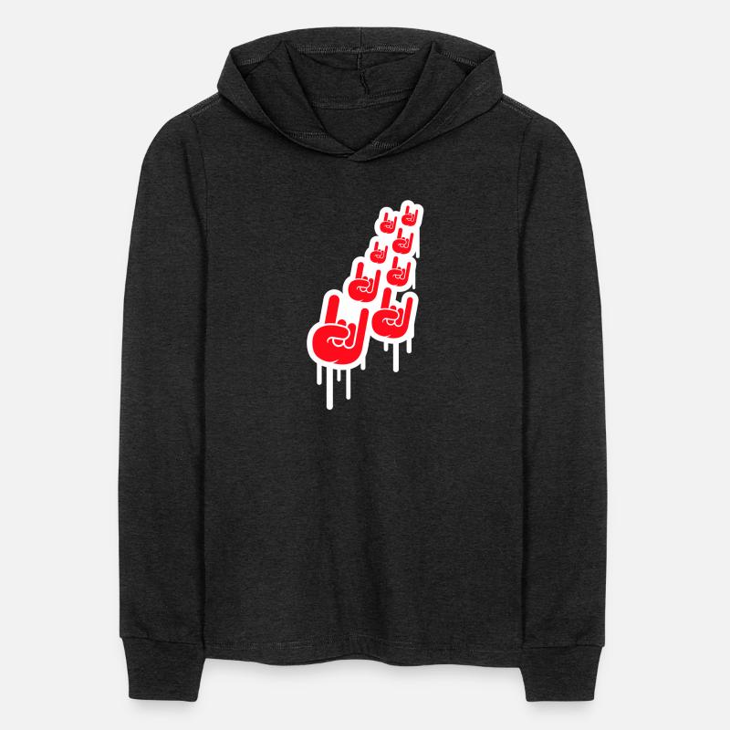 Heavy metal graffiti drop horn finger hand gesture