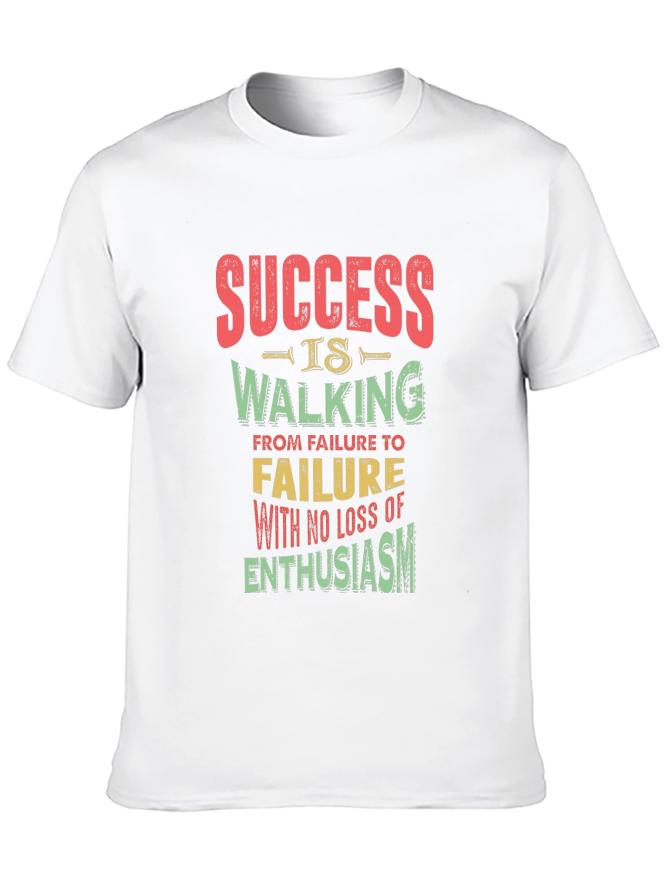 Success Quote Black T-Shirt
