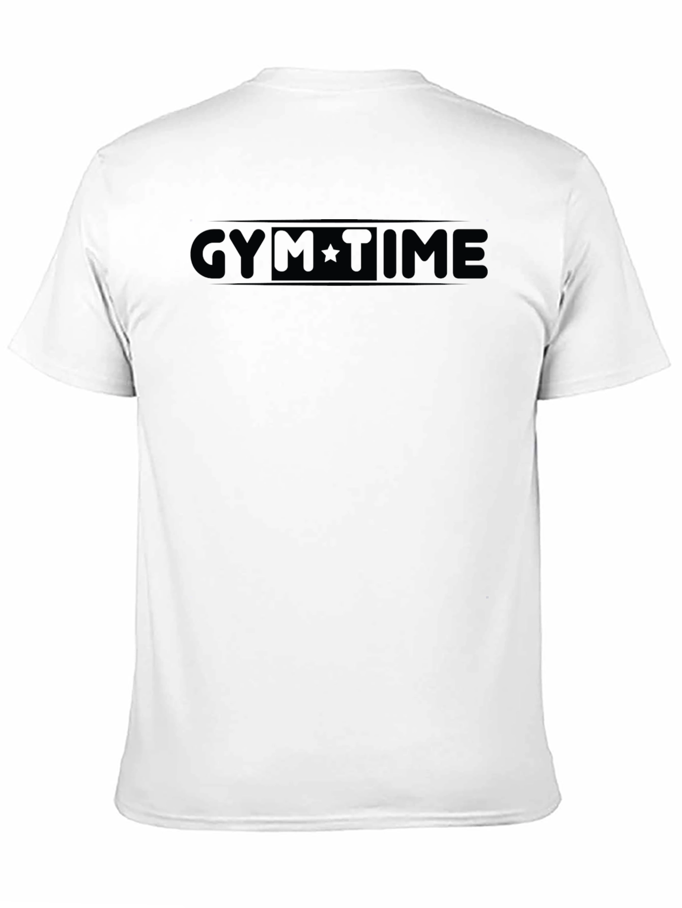 Gym Time Black Graphic T-Shirt