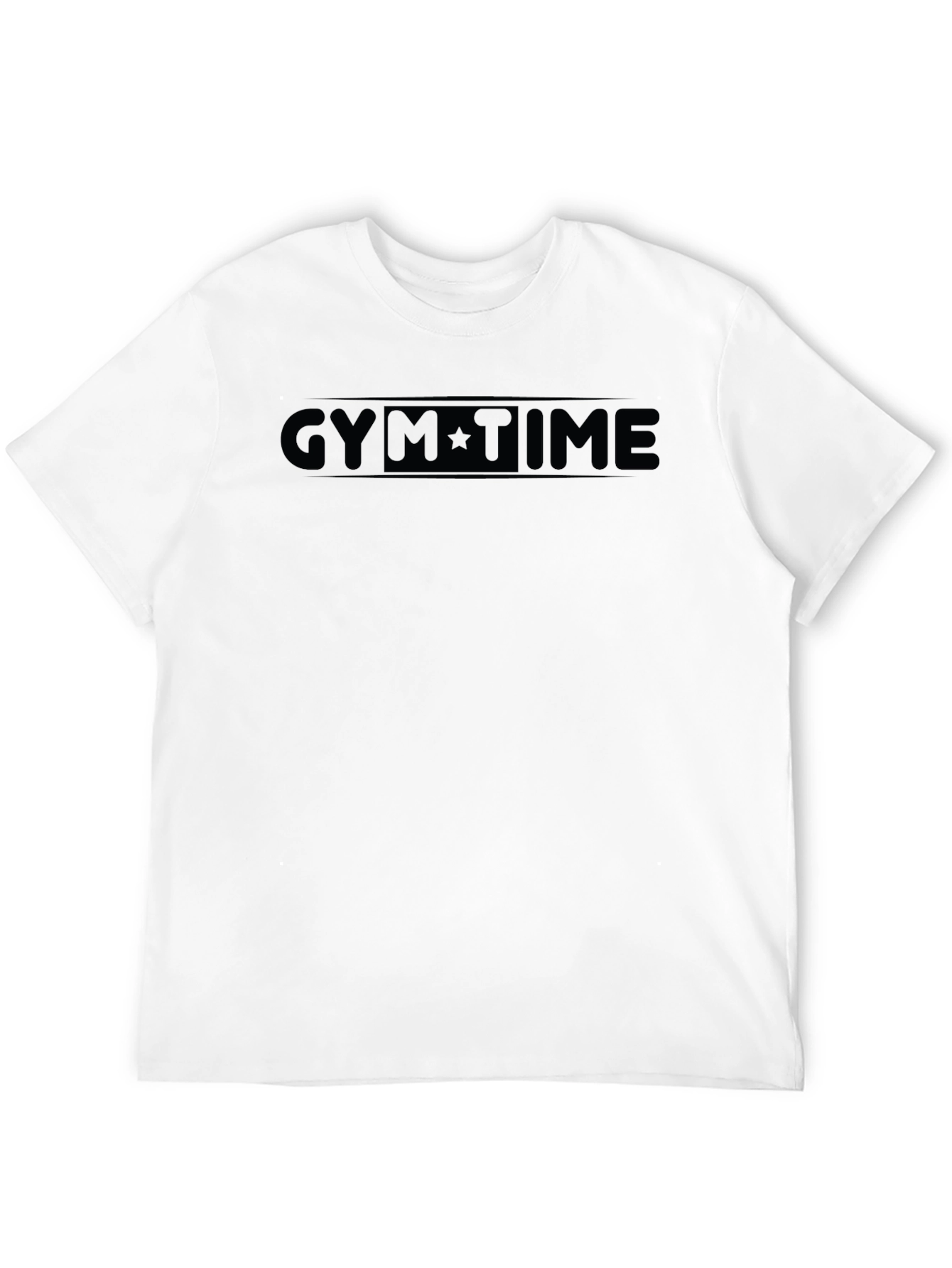 Gym Time Black Graphic T-Shirt