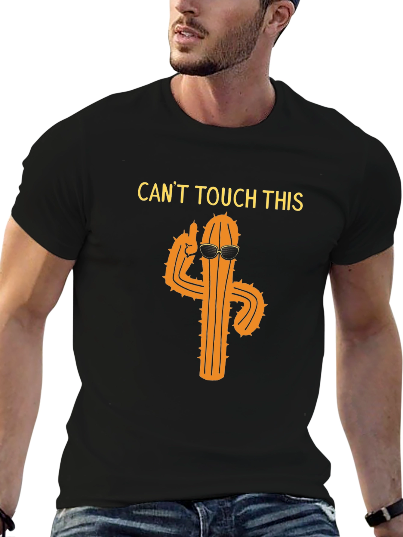 Cool Cactus Graphic Tee - Cant Touch This!