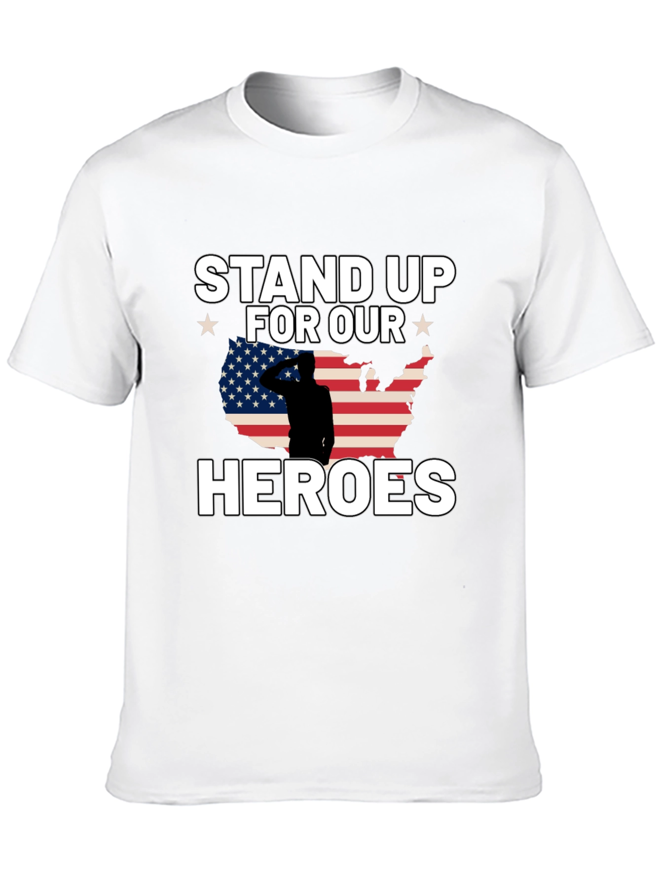 Stand Up For Our Heroes Graphic T-Shirt