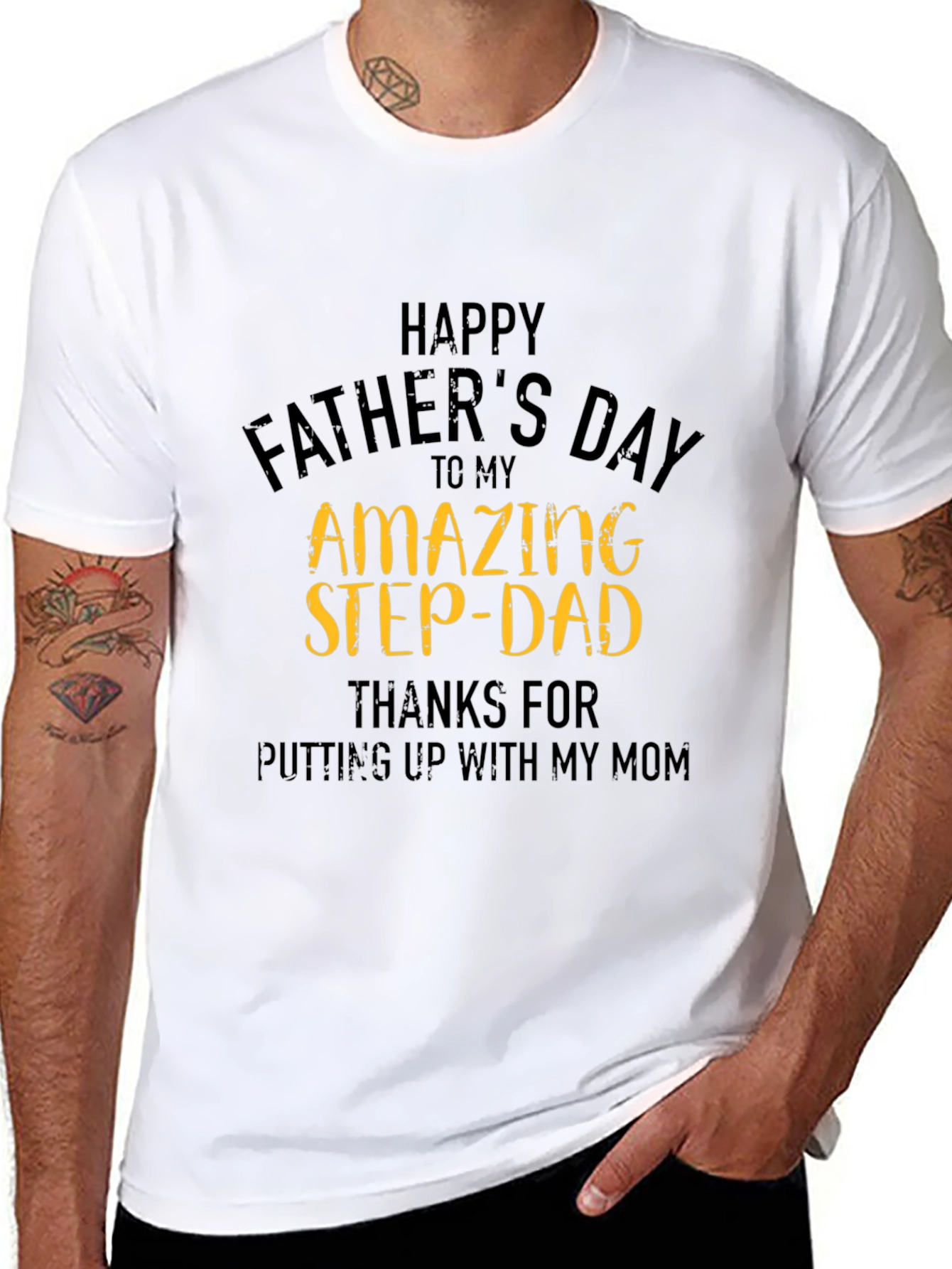 Amazing Step-Dad Fathers Day T-Shirt