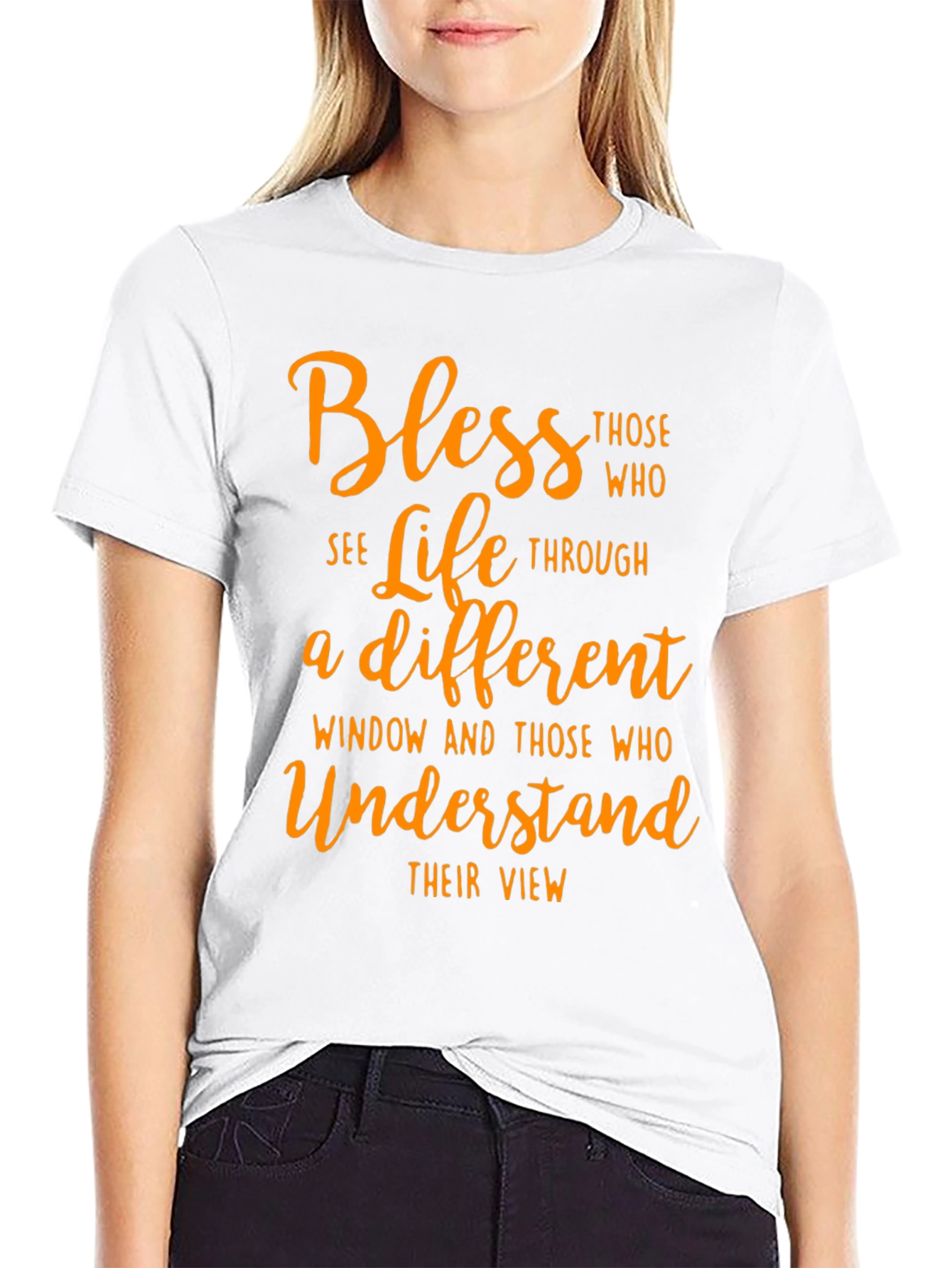 Bless Those Who See Life Graphic Tee