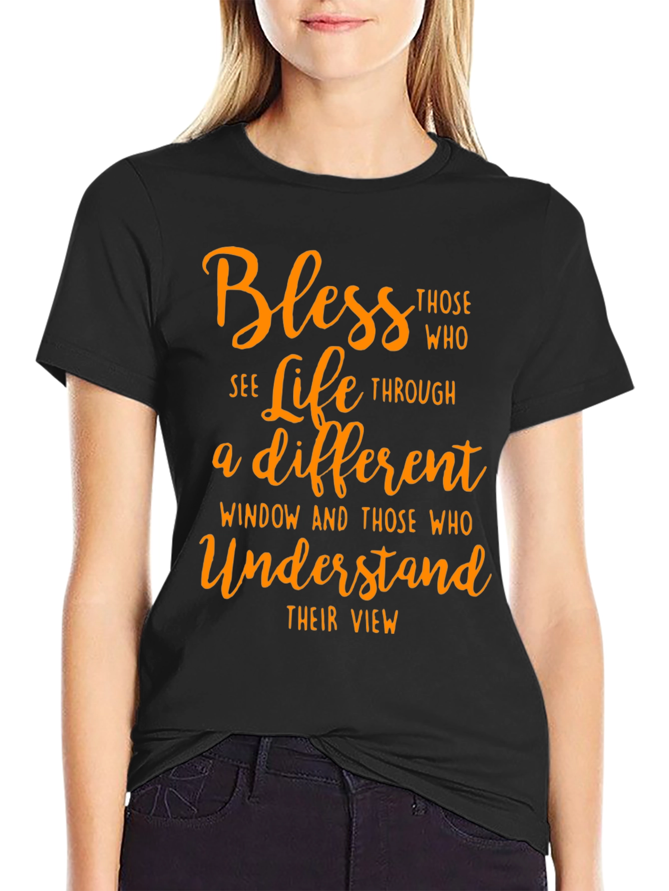 Bless Those Who See Life Graphic Tee