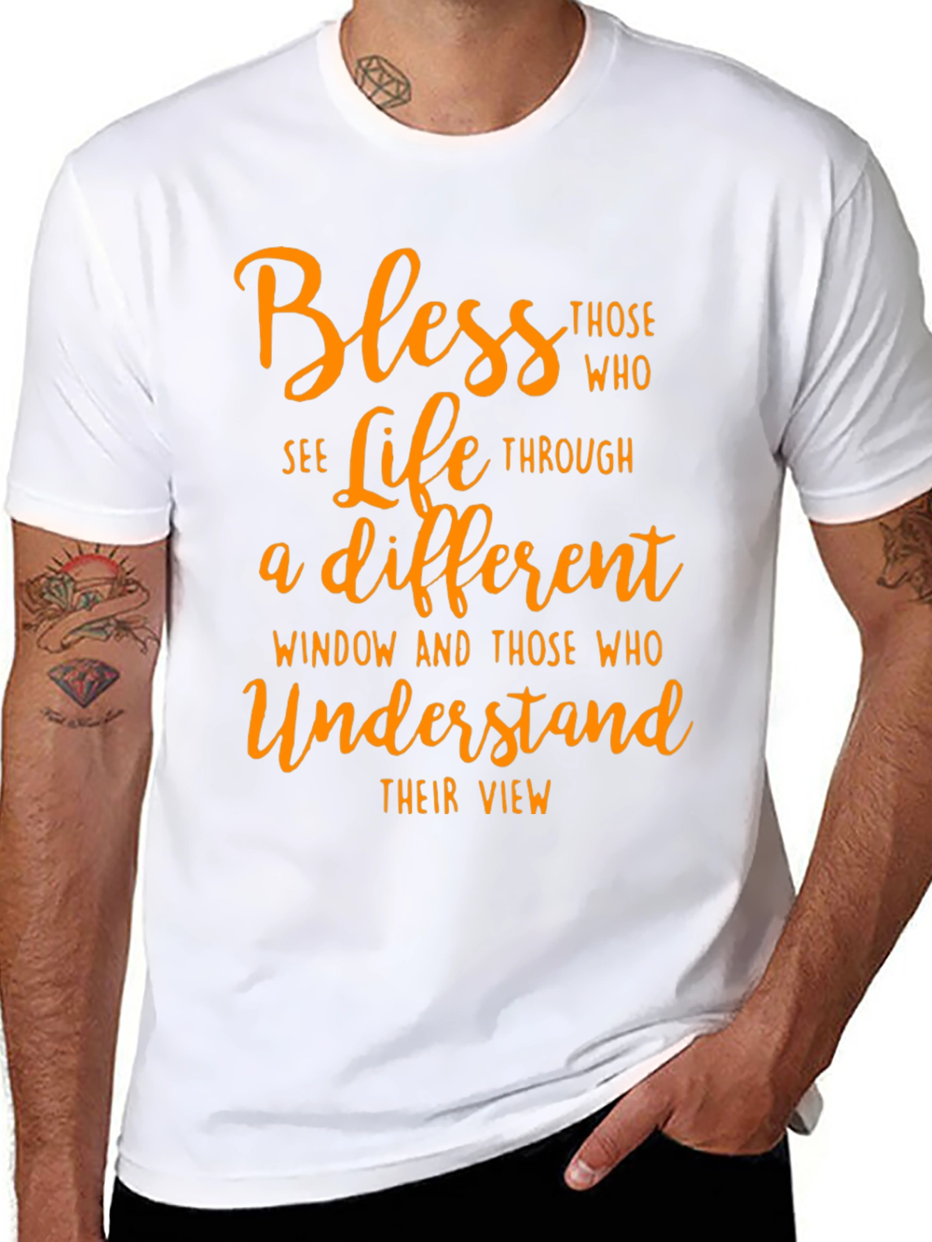 Bless Those Who See Life Graphic Tee