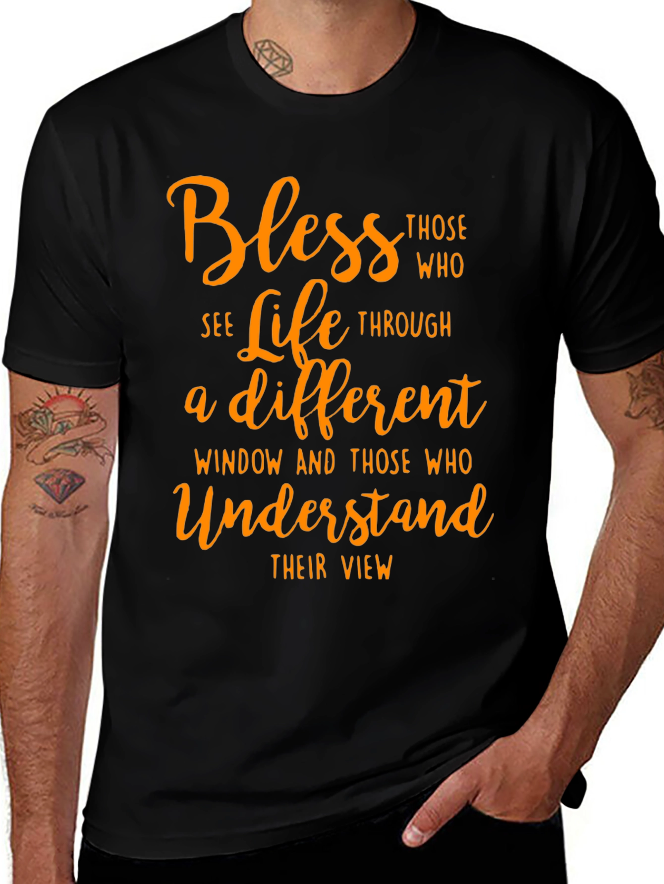 Bless Those Who See Life Graphic Tee