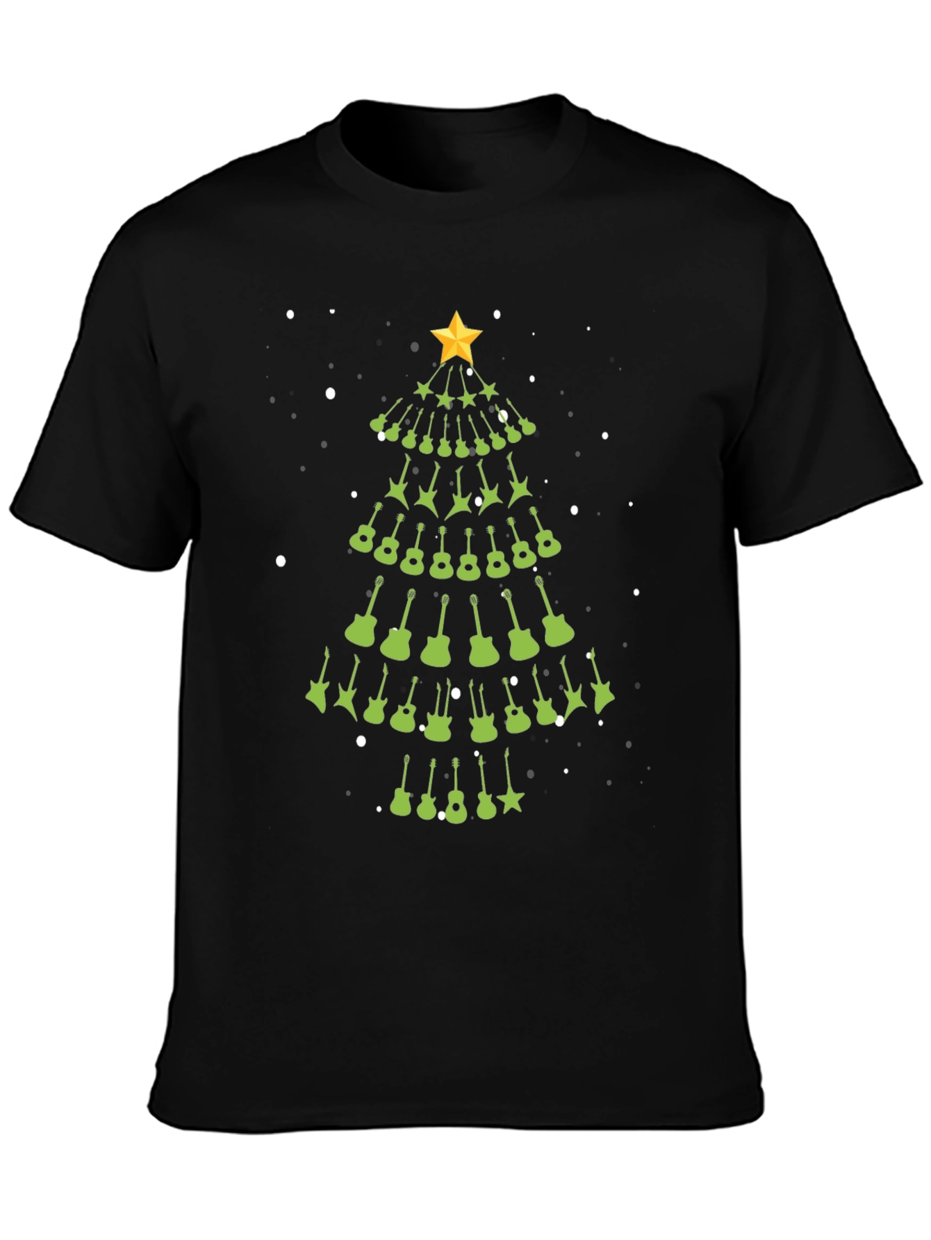 Guitar Christmas Tree T-Shirt - Rockin Holiday Style