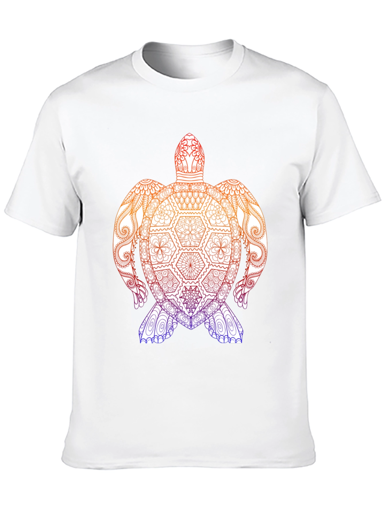 Turtle Mandala Graphic Tee - Black