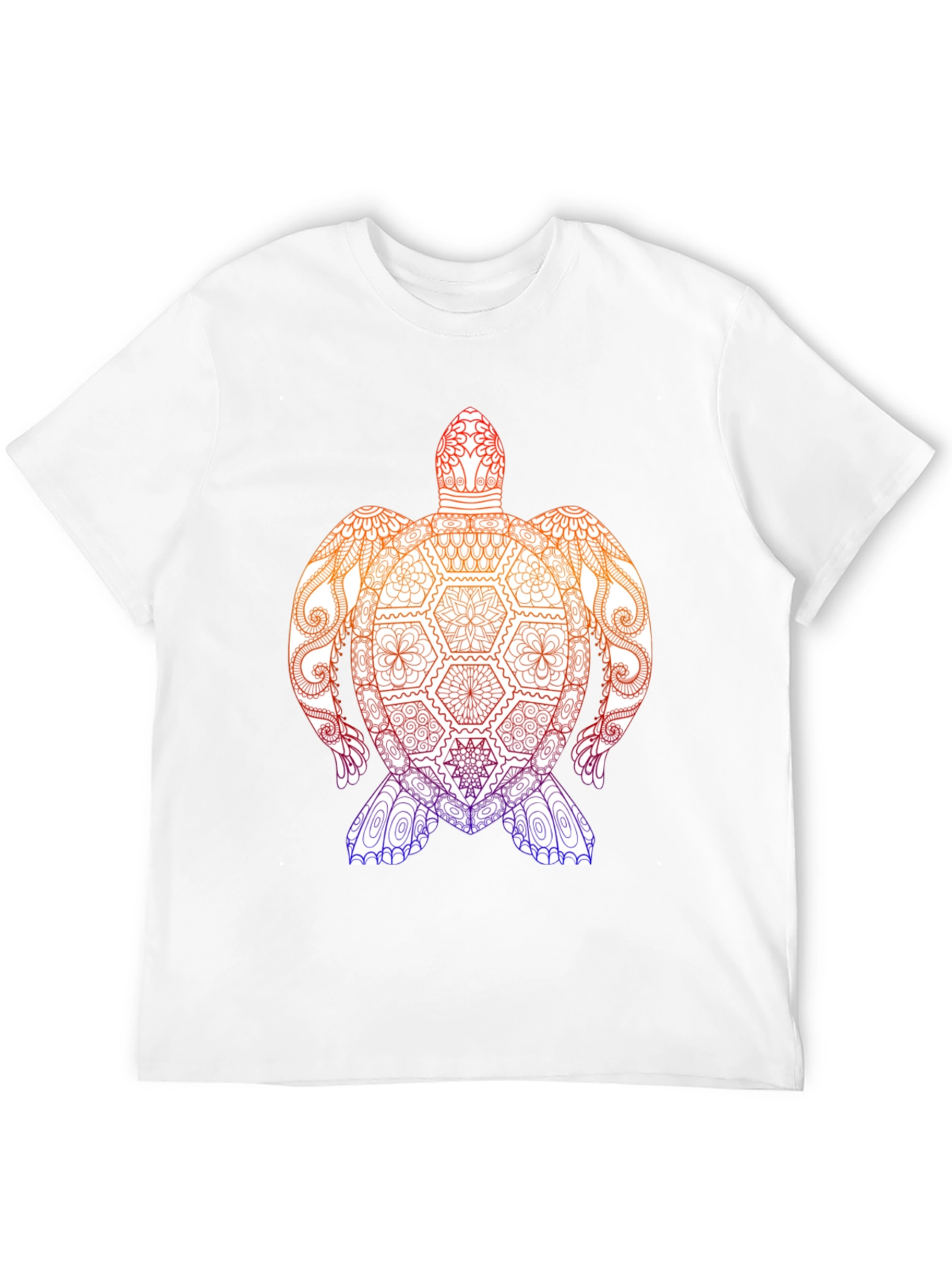 Turtle Mandala Graphic Tee - Black