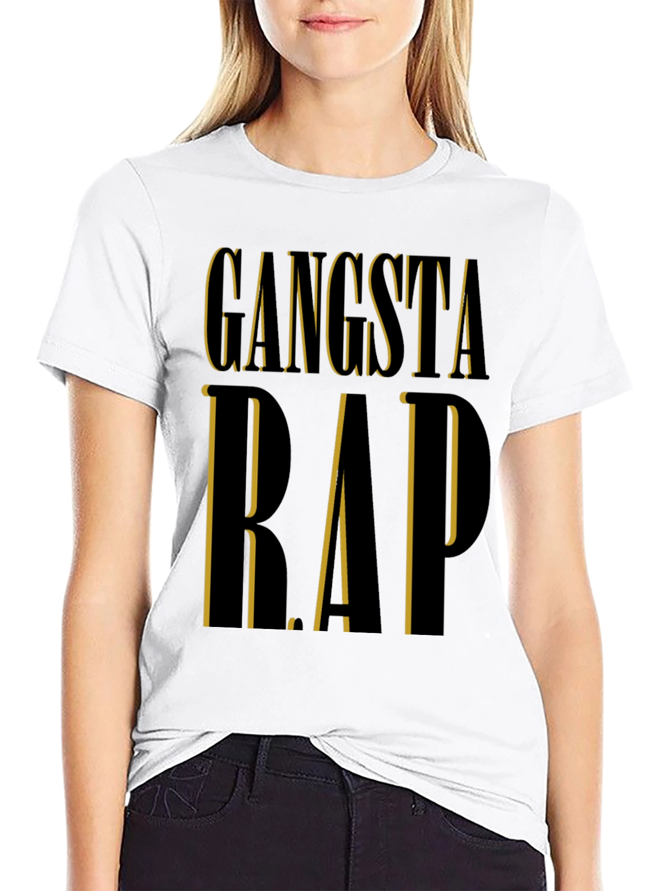 Gangsta Rap Black T-Shirt | Edgy Urban Style