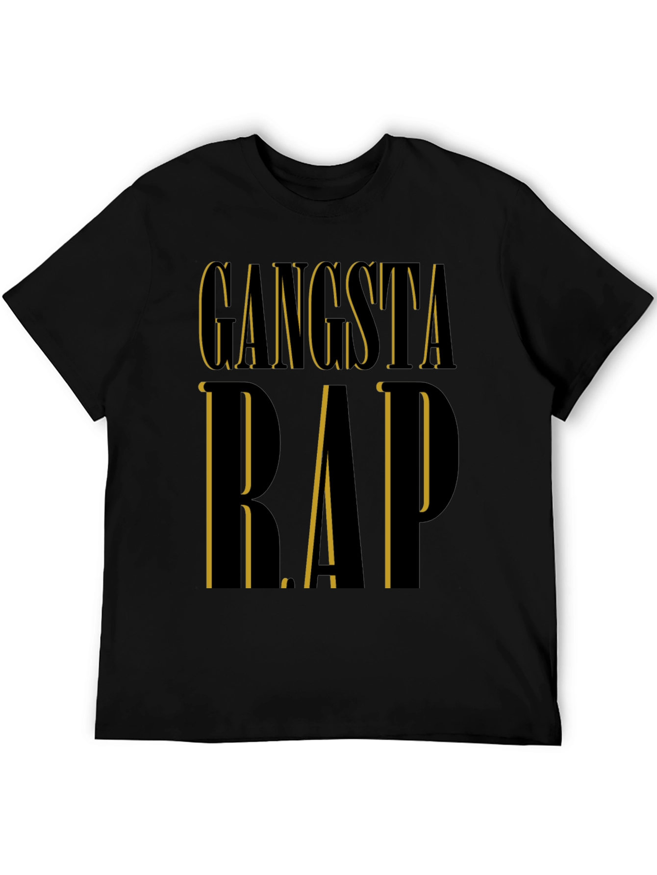 Gangsta Rap Black T-Shirt | Edgy Urban Style