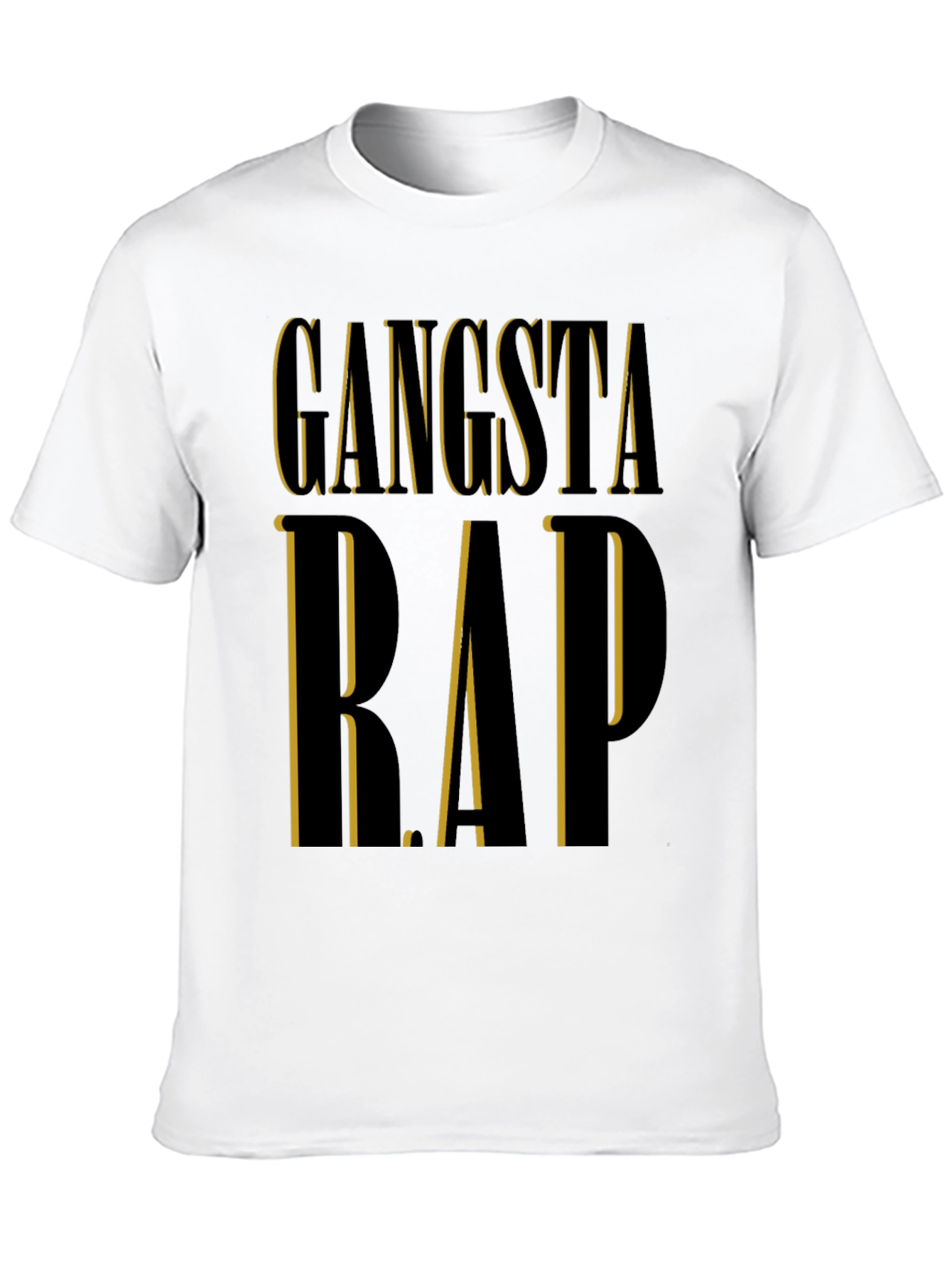 Gangsta Rap Black T-Shirt | Edgy Urban Style