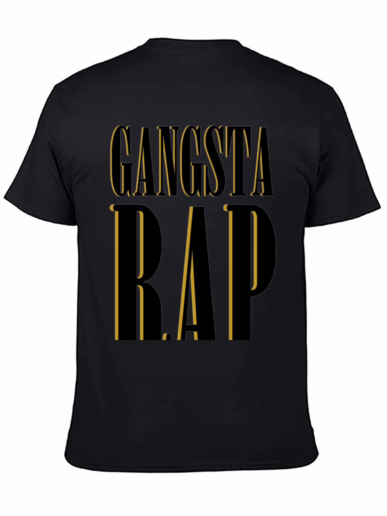Gangsta Rap Black T-Shirt | Edgy Urban Style