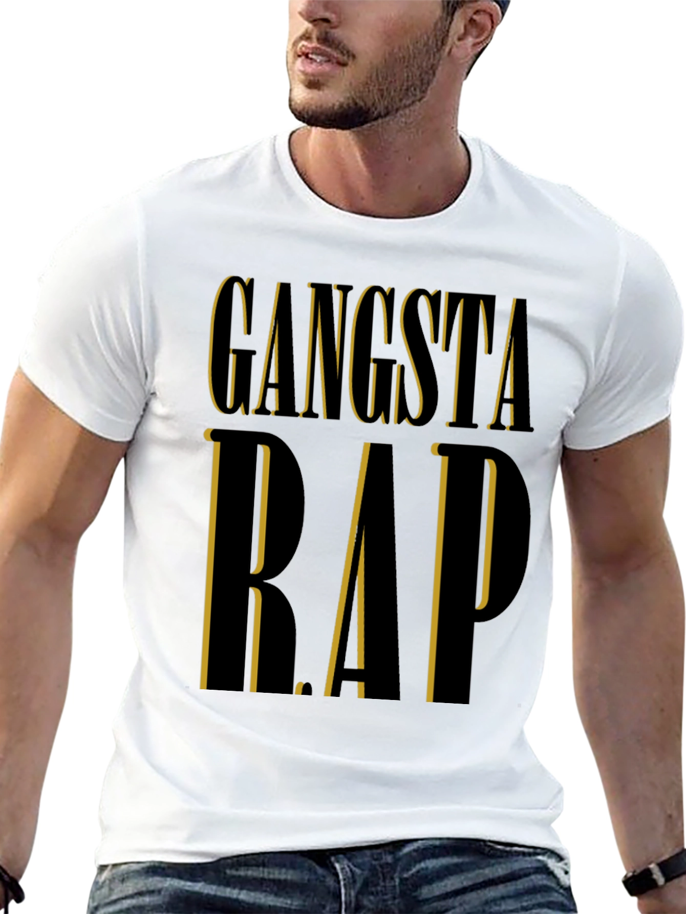 Gangsta Rap Black T-Shirt | Edgy Urban Style