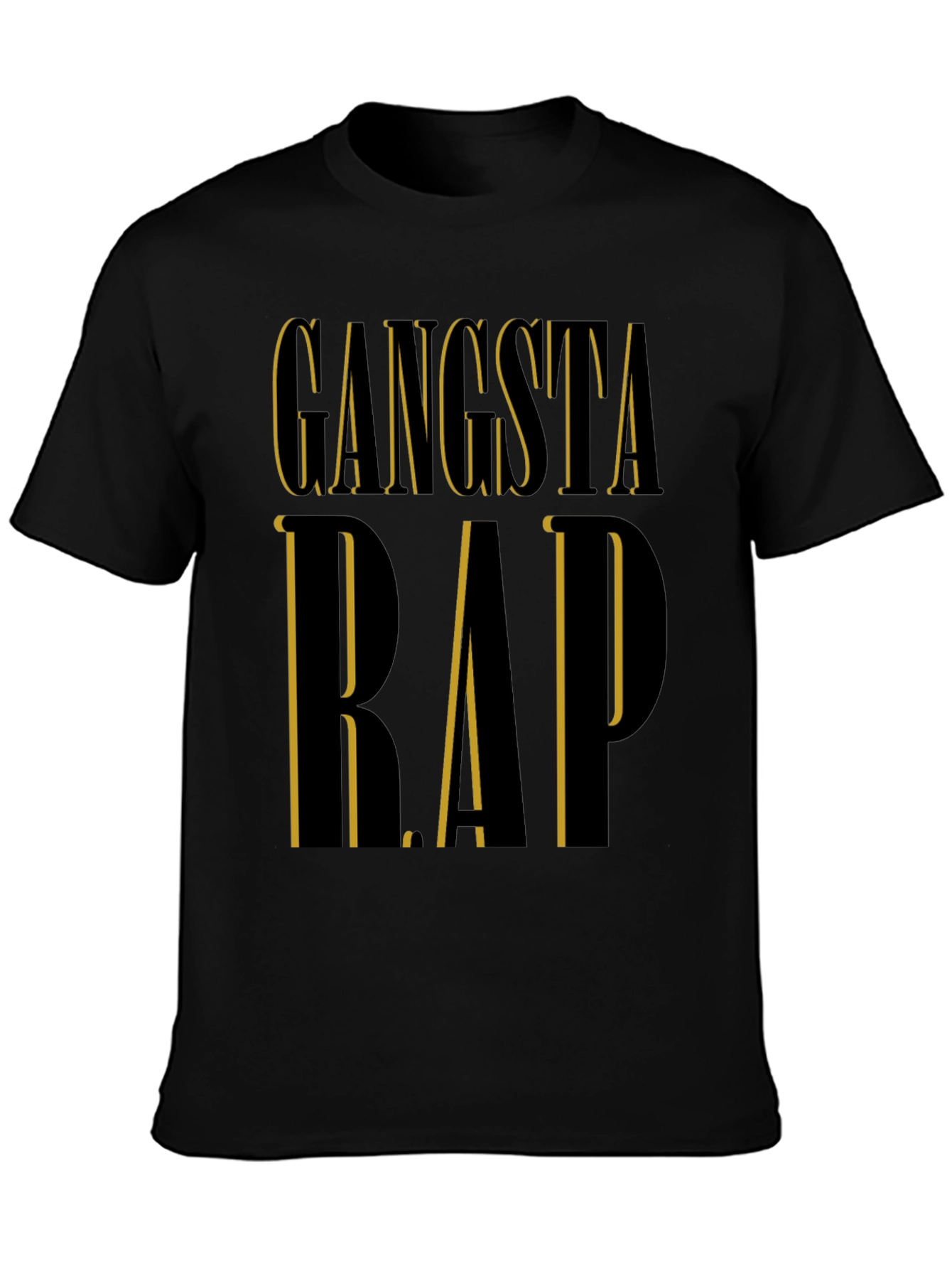Gangsta Rap Black T-Shirt | Edgy Urban Style