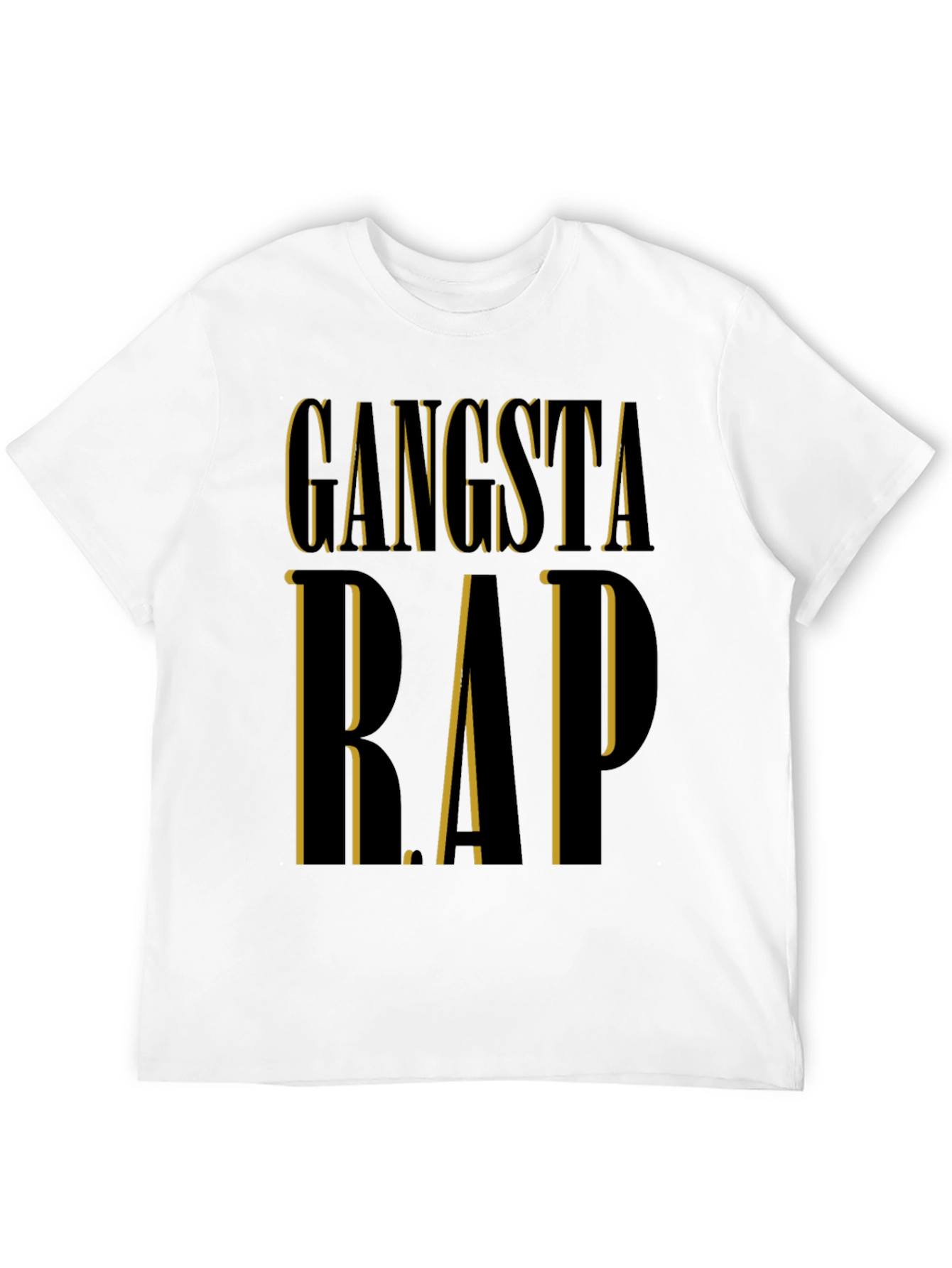 Gangsta Rap Black T-Shirt | Edgy Urban Style