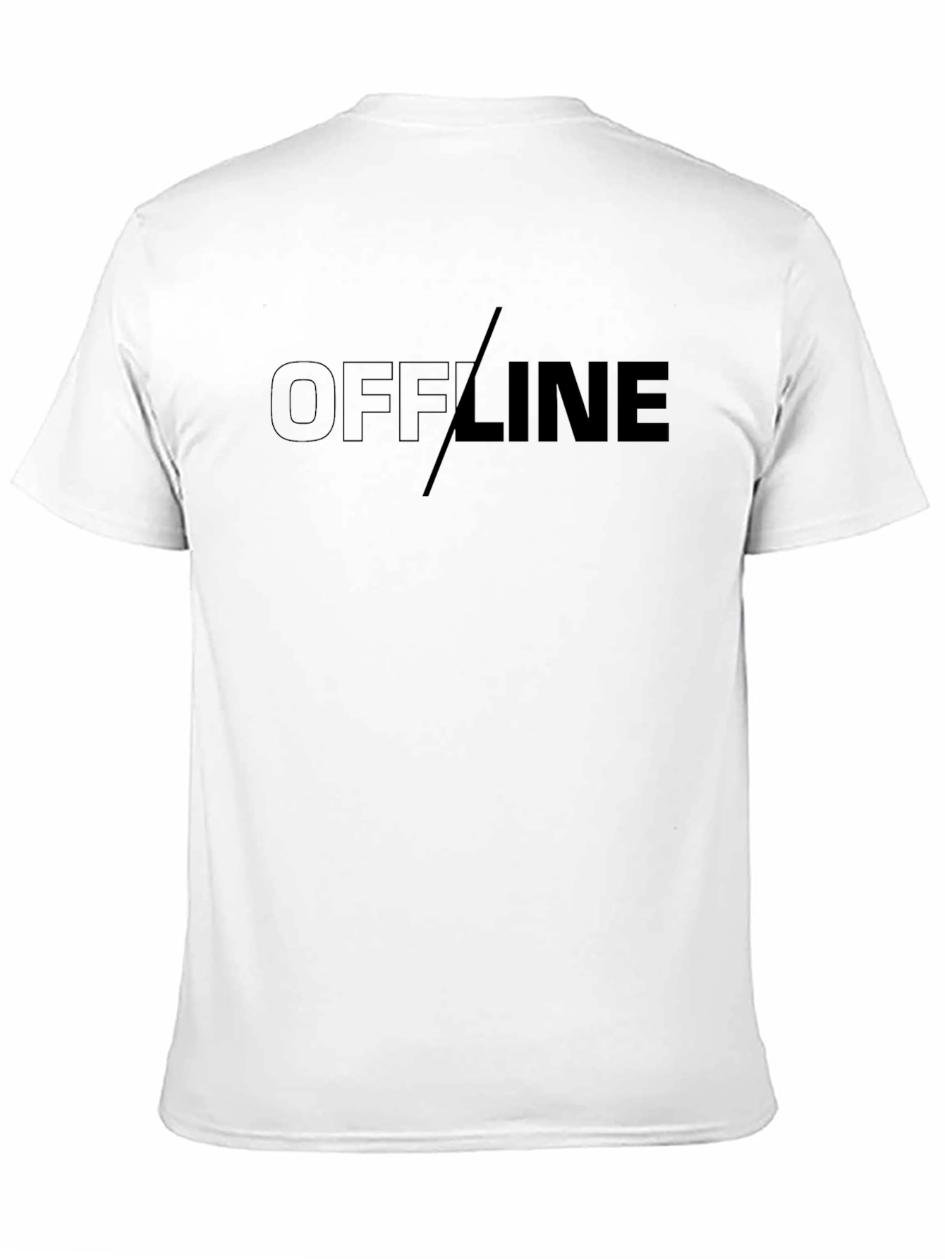 Offline Graphic T-Shirt - Black Casual Tee