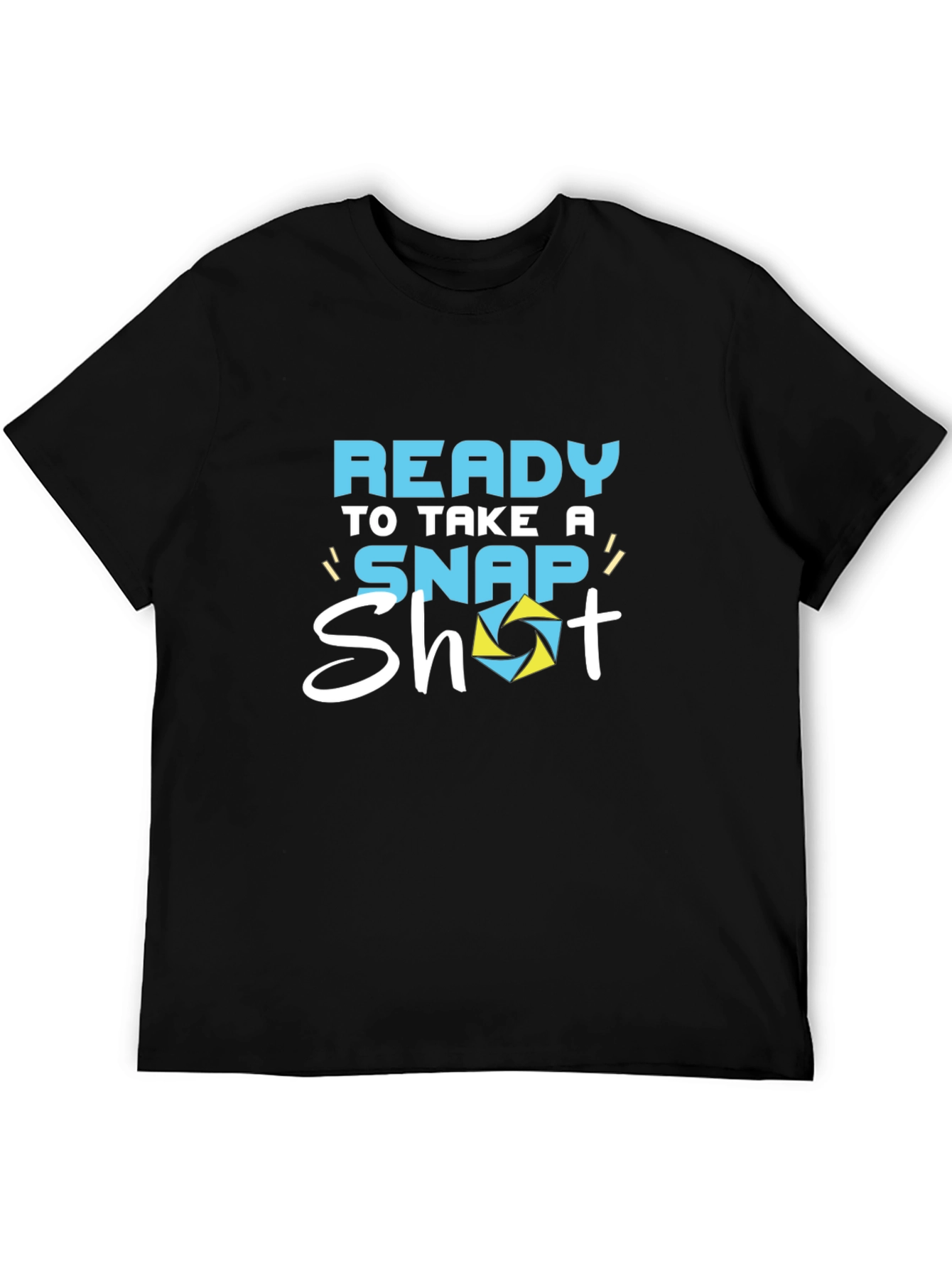 Ready to Take a Snap Shot Black Graphic Tee